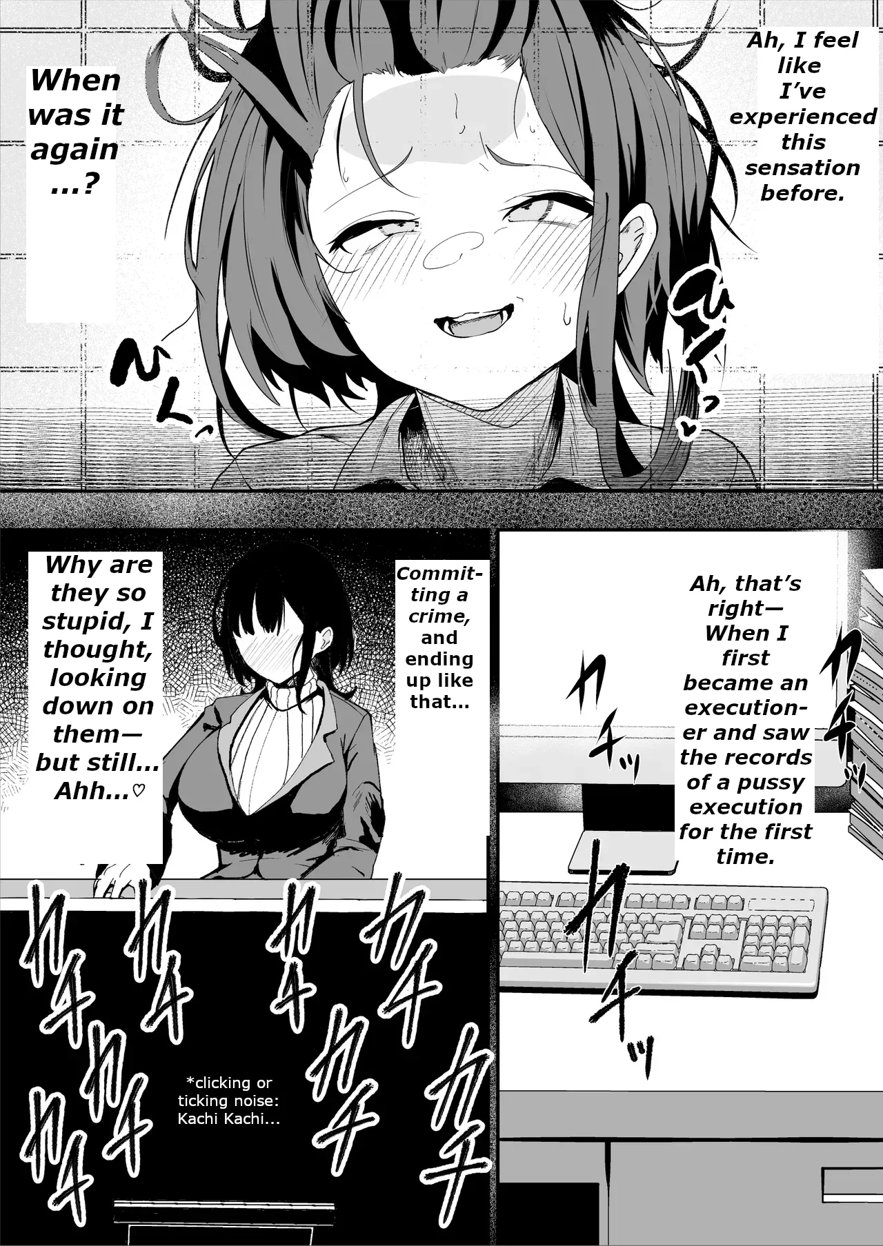 The Story of a Gloomy Execution Officer Who Accidentally Sensation-Blocks Her Own Pussy page 60