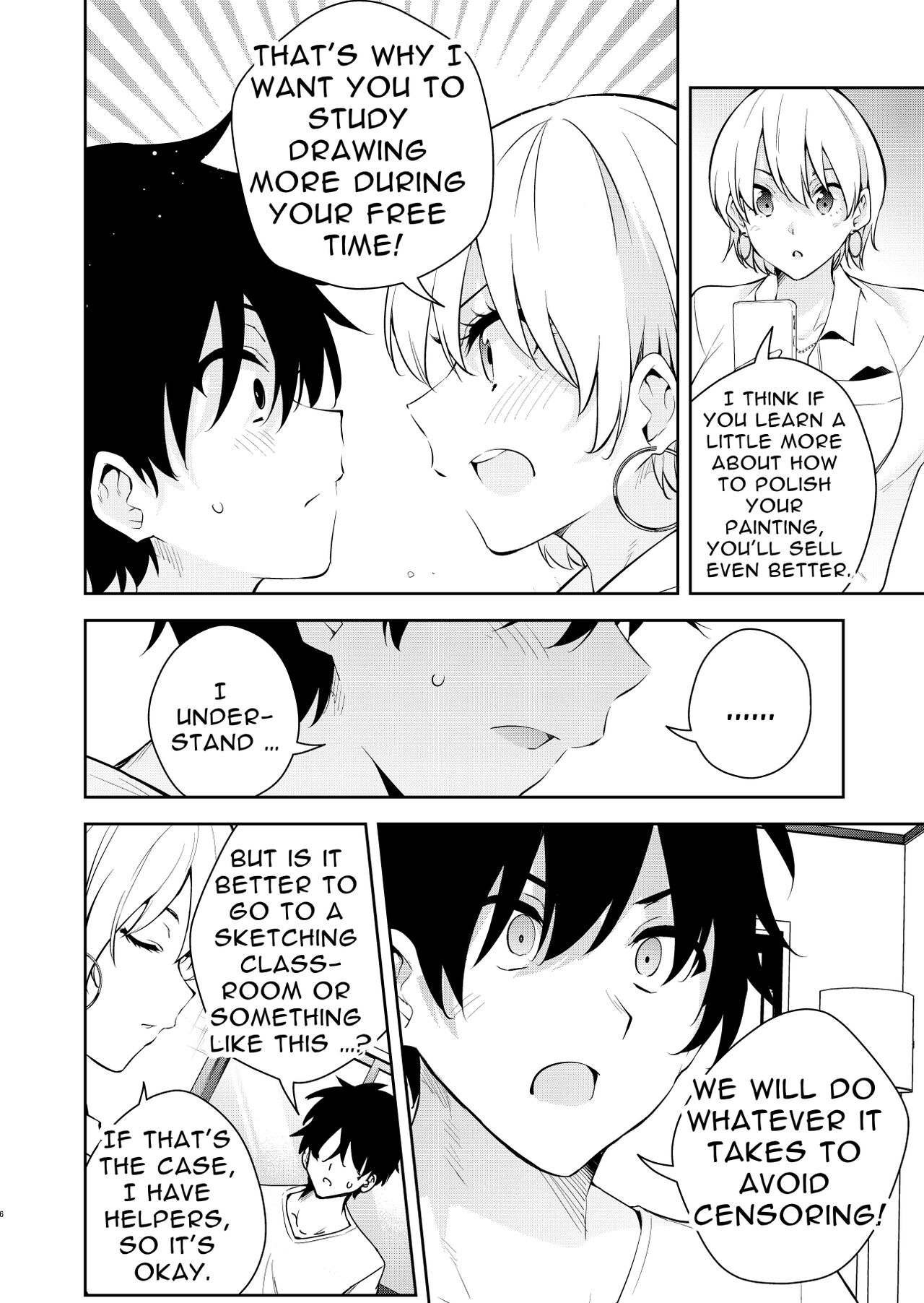 The story of a manga artist who was taken in by a strange high school girl ～Nude Drawing Route Edition page 5