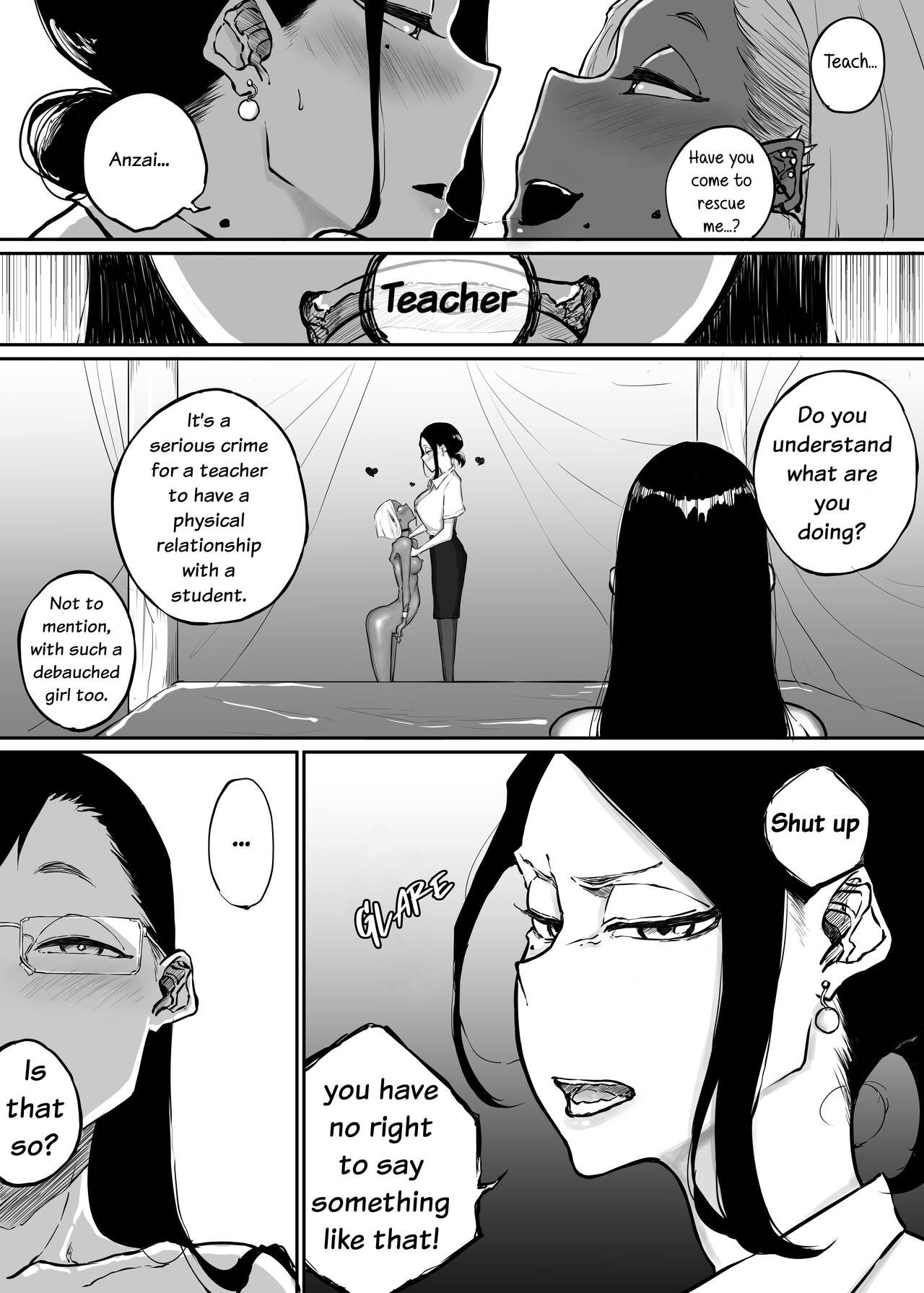 The Story of a Strict Teacher Who Got Fucked by Her Gyaru Bitch Student #3 page 31