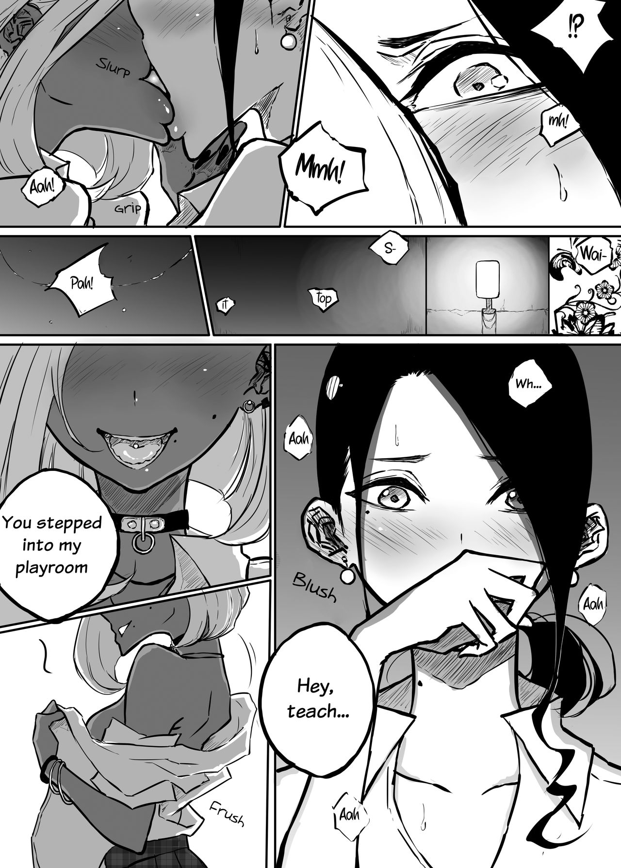 The Story of a Strict Teacher Who Got Fucked by Her Gyaru Bitch Student page 14