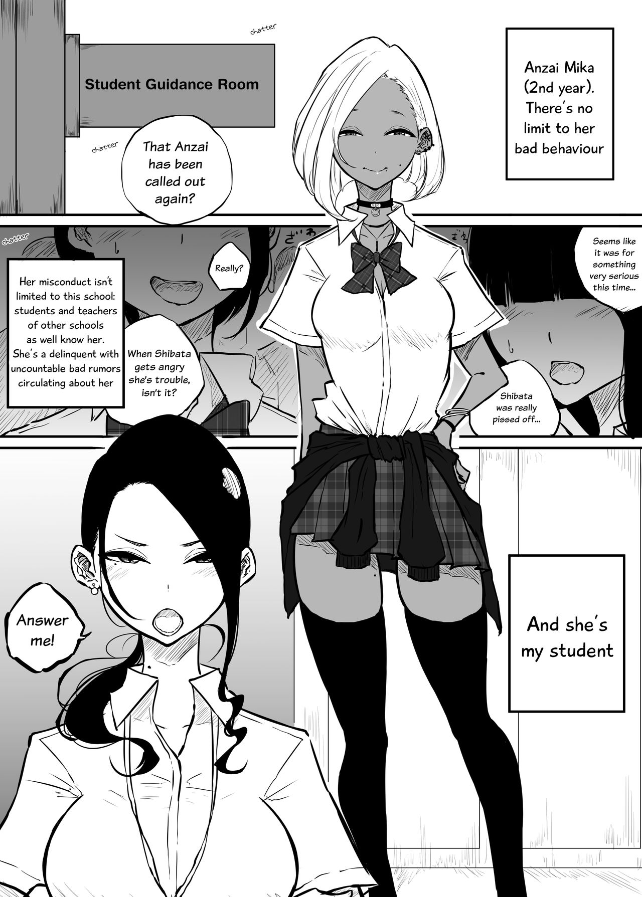 The Story of a Strict Teacher Who Got Fucked by Her Gyaru Bitch Student page 3