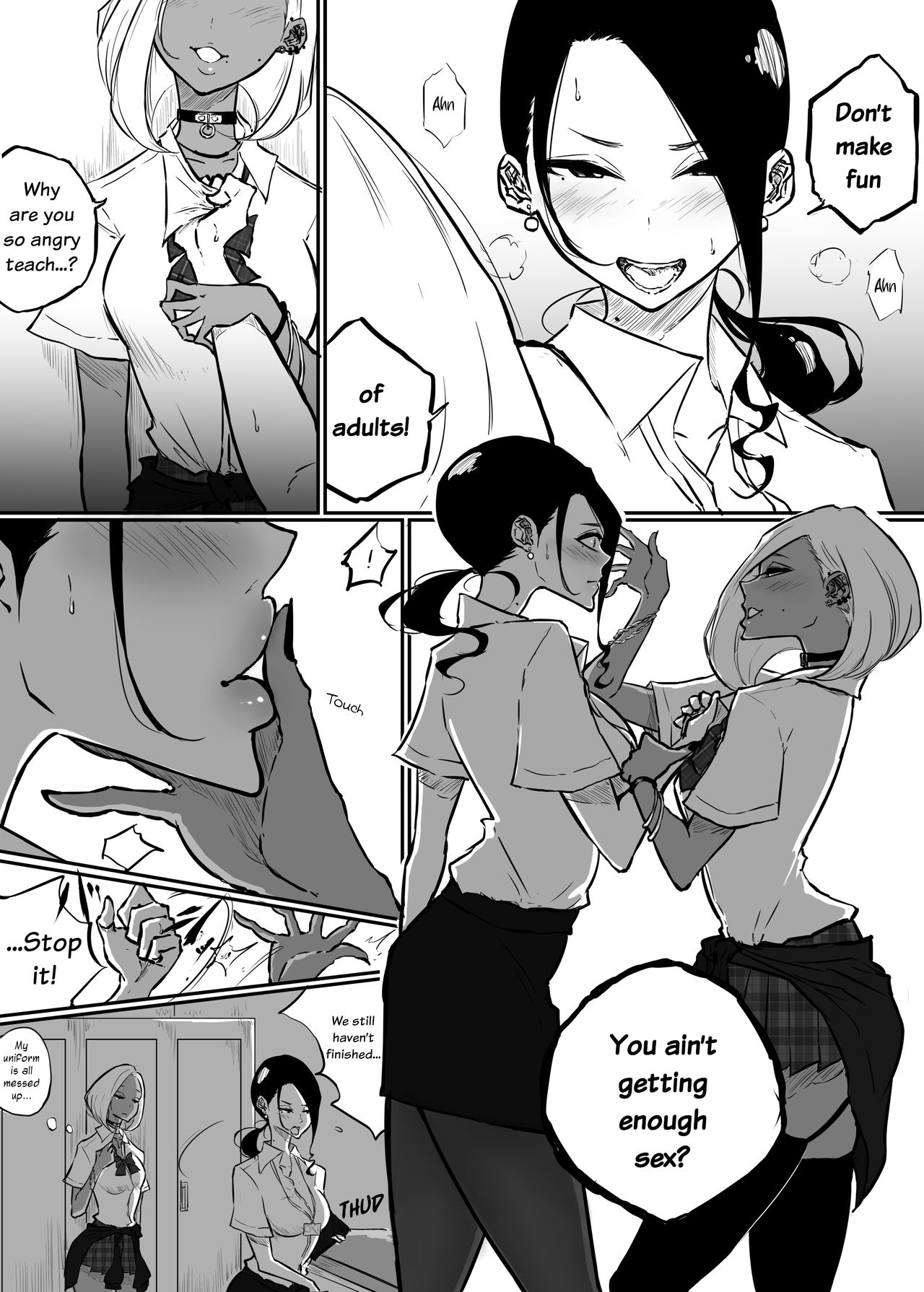 The Story of a Strict Teacher Who Got Fucked by Her Gyaru Bitch Student page 6