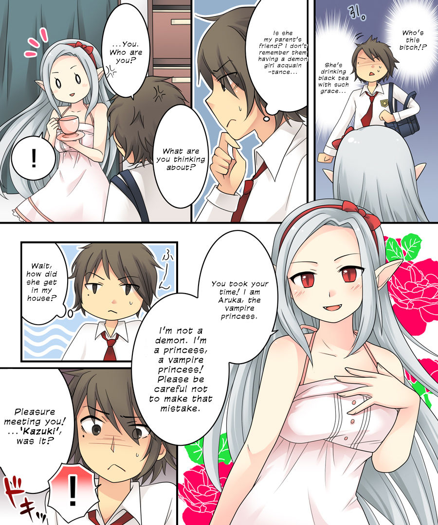 The story of becoming the vampire princess' little sister underling because you spammed the imageboards. page 5