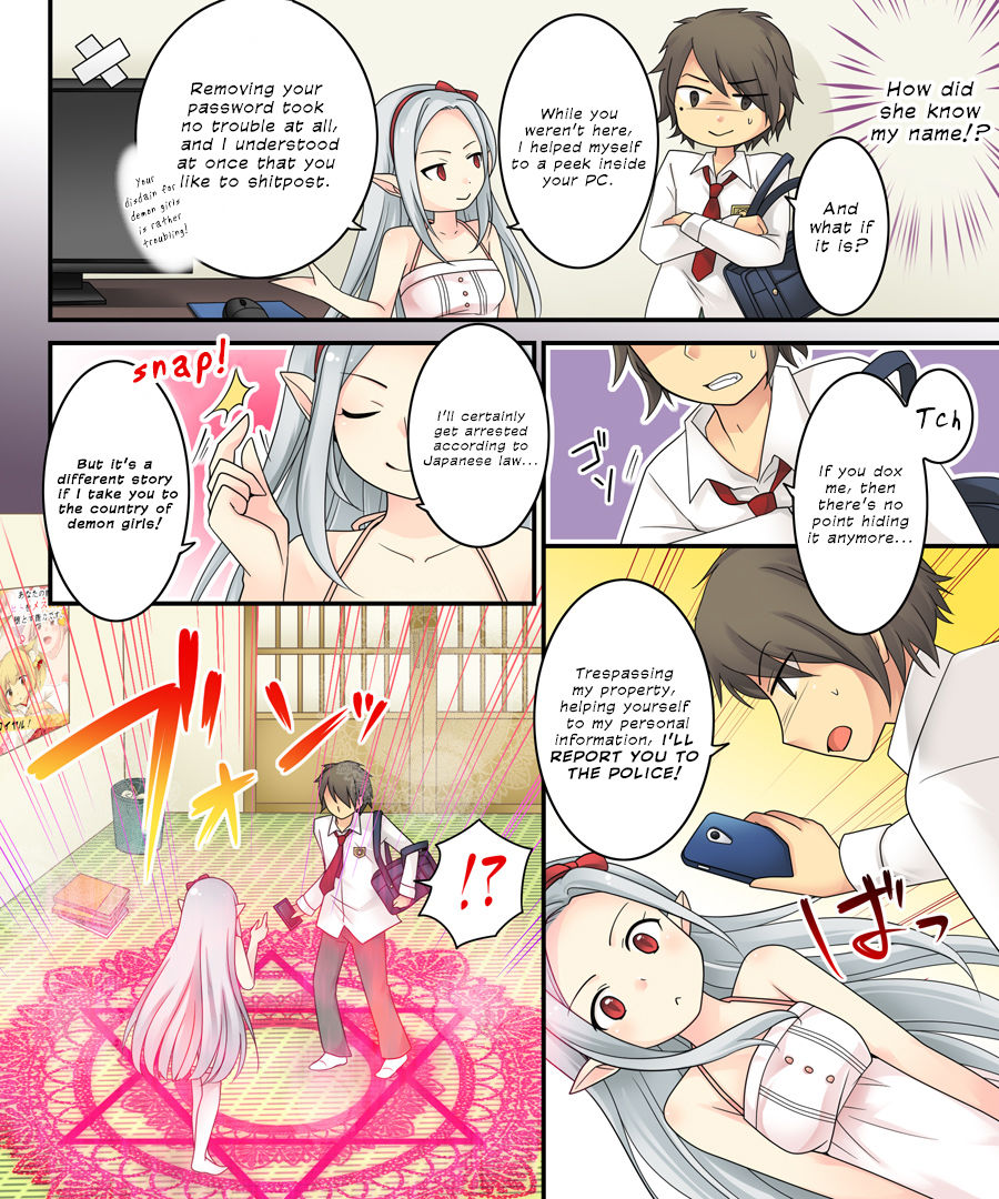 The story of becoming the vampire princess' little sister underling because you spammed the imageboards. page 6