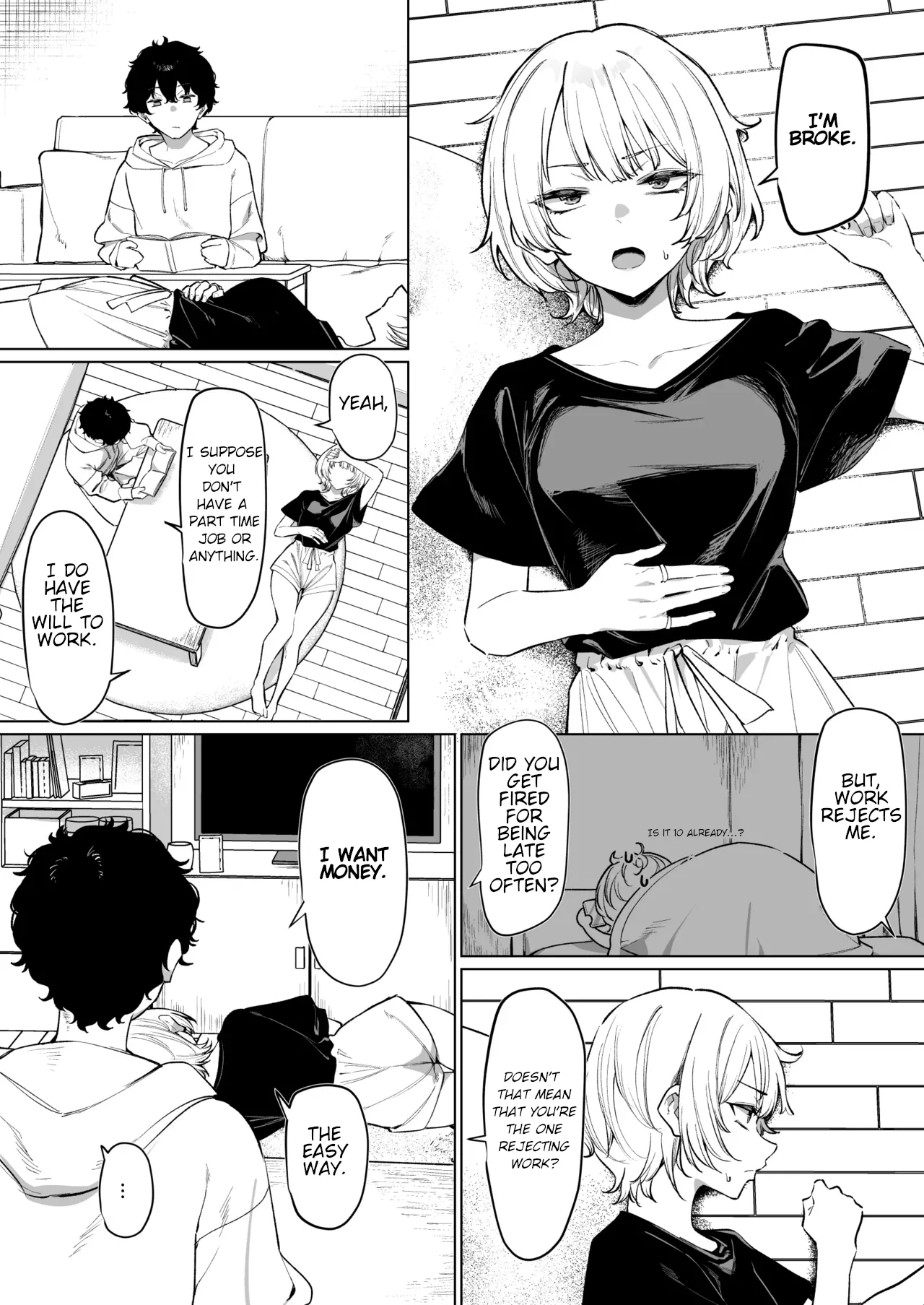 The Story of Earning Money with a Video of Steamy French Kissing with my Senpai page 2