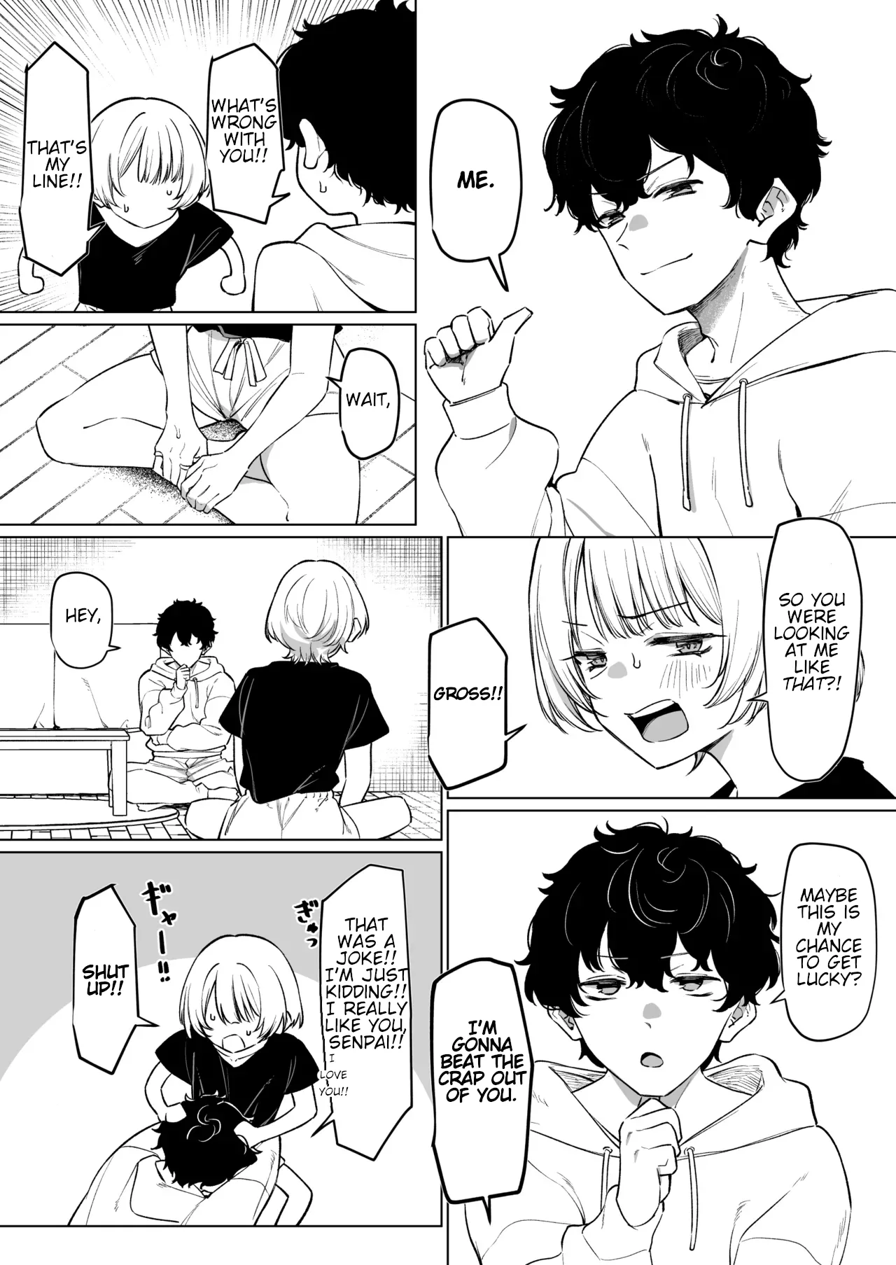 The Story of Earning Money with a Video of Steamy French Kissing with my Senpai page 5