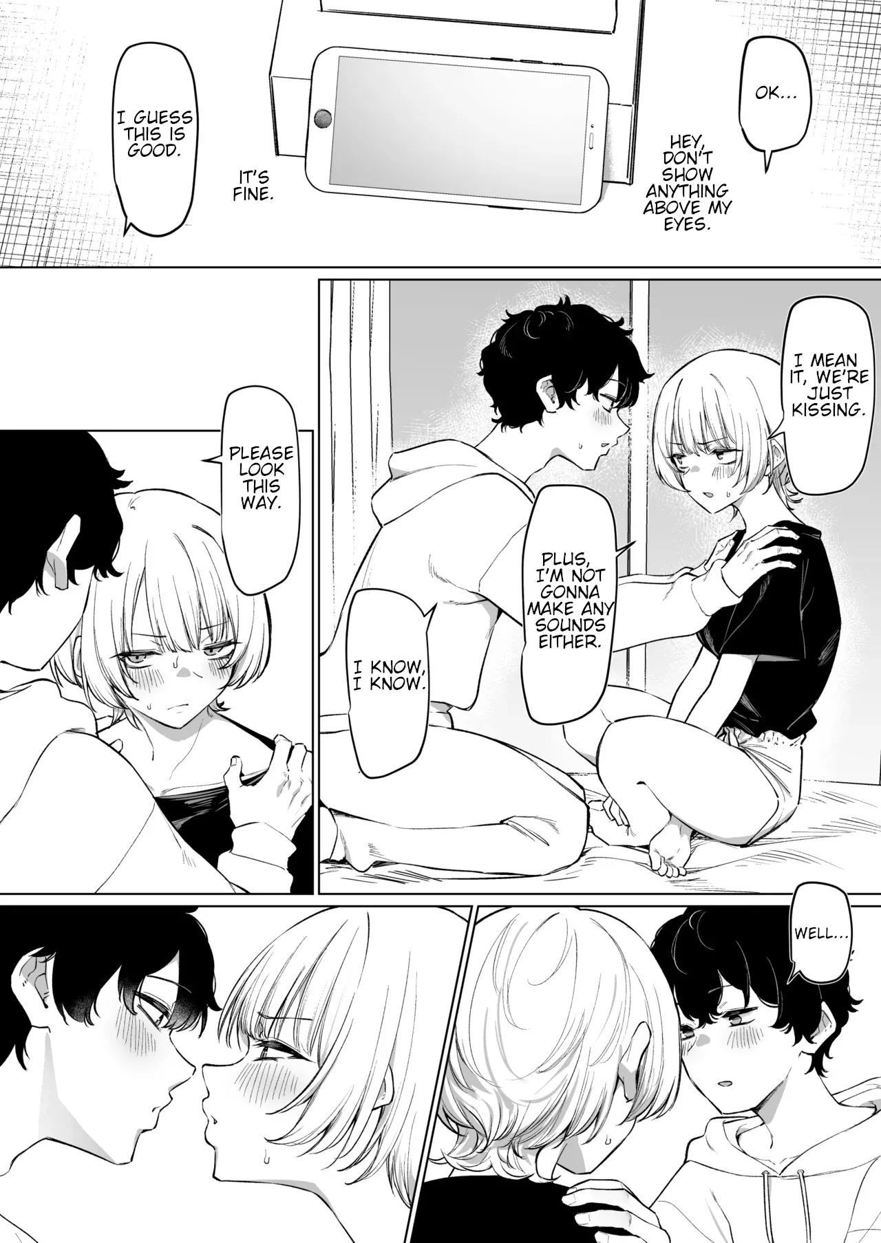 The Story of Earning Money with a Video of Steamy French Kissing with my Senpai page 8