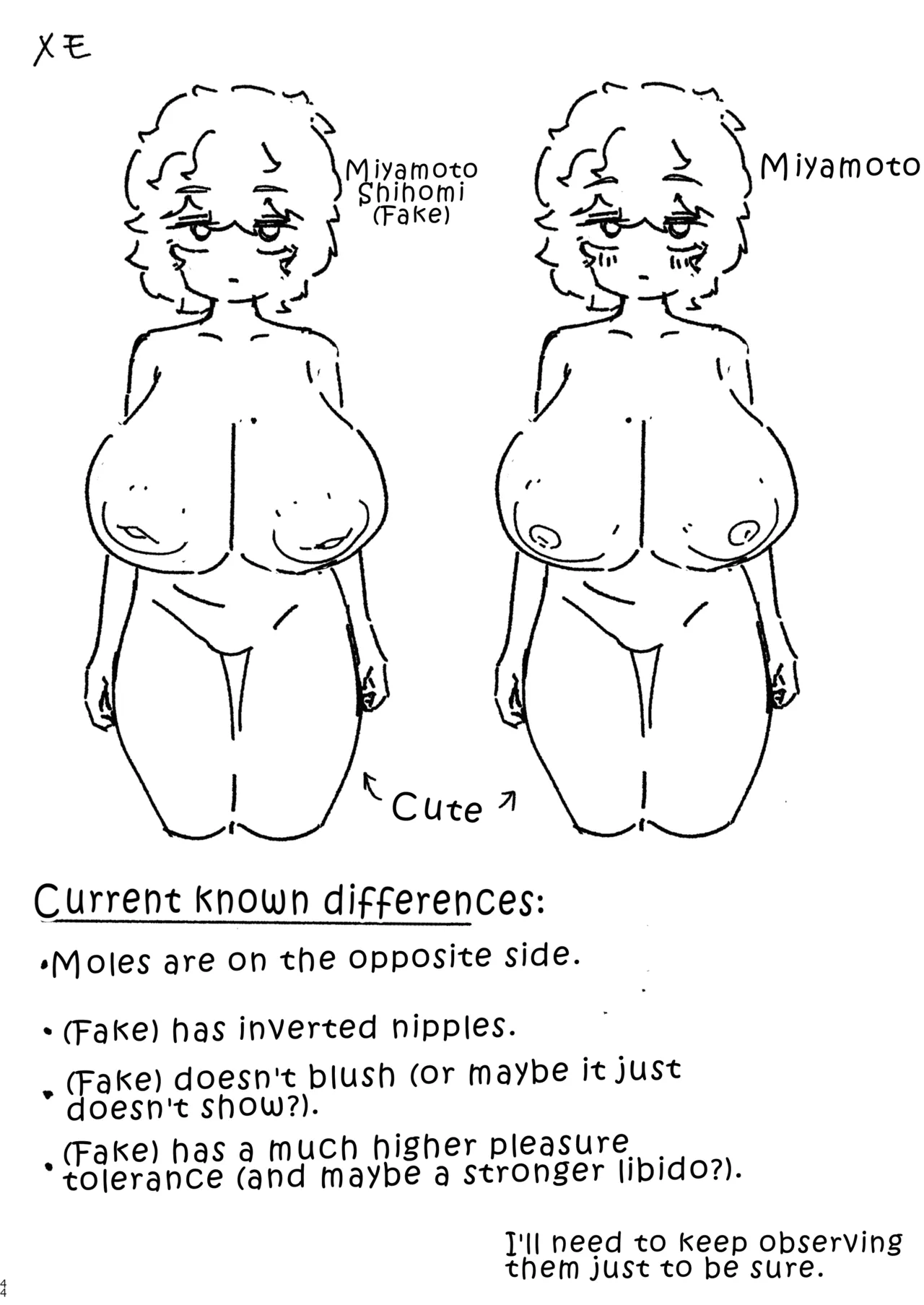 The Story of Having Wildly Immoral Sex with a Doppelganger of My Busty Female Friend page 43