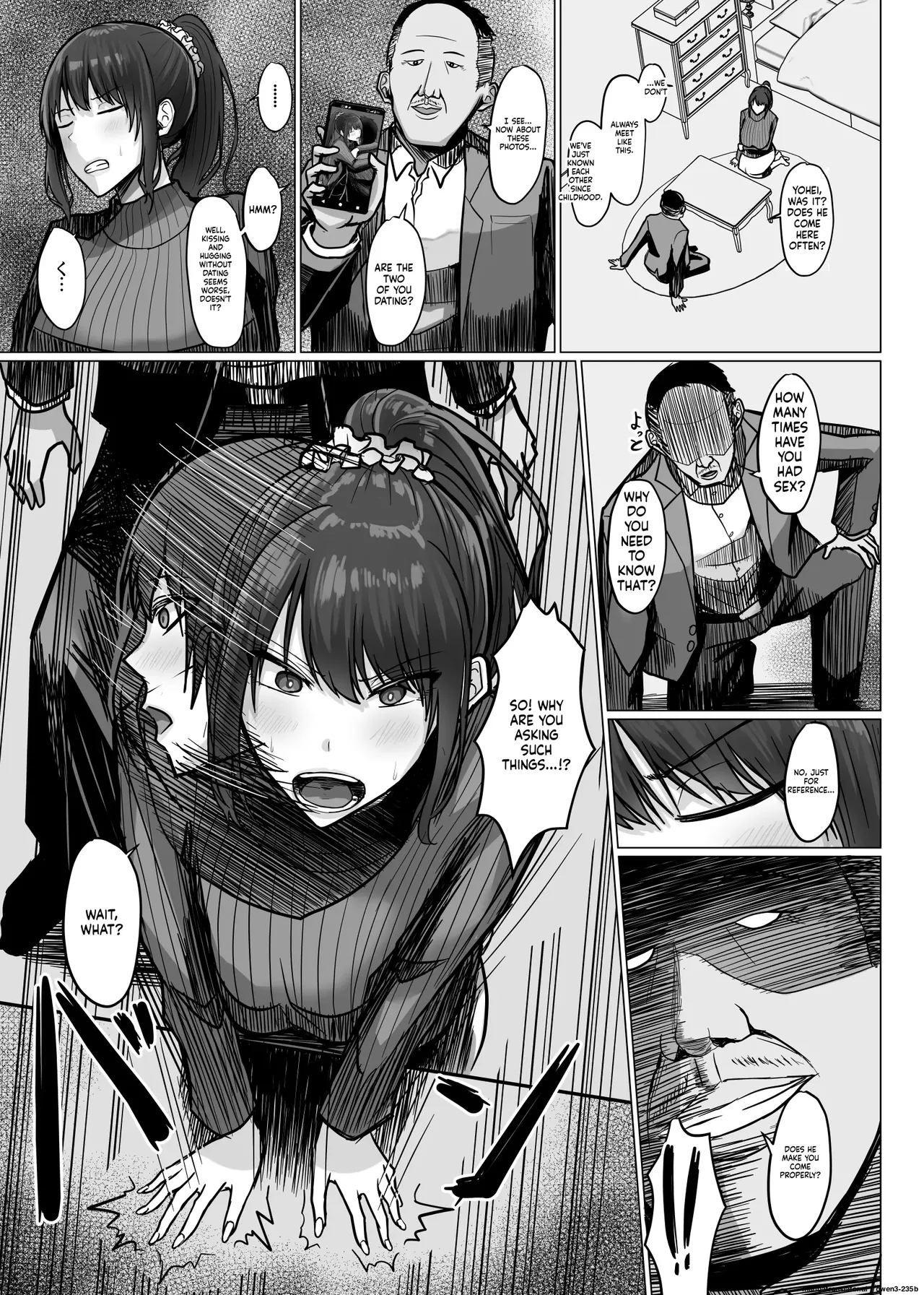 The story of how a busty, older teacher girlfriend gets seduced and cheated on by the principal with a huge penis. page 16