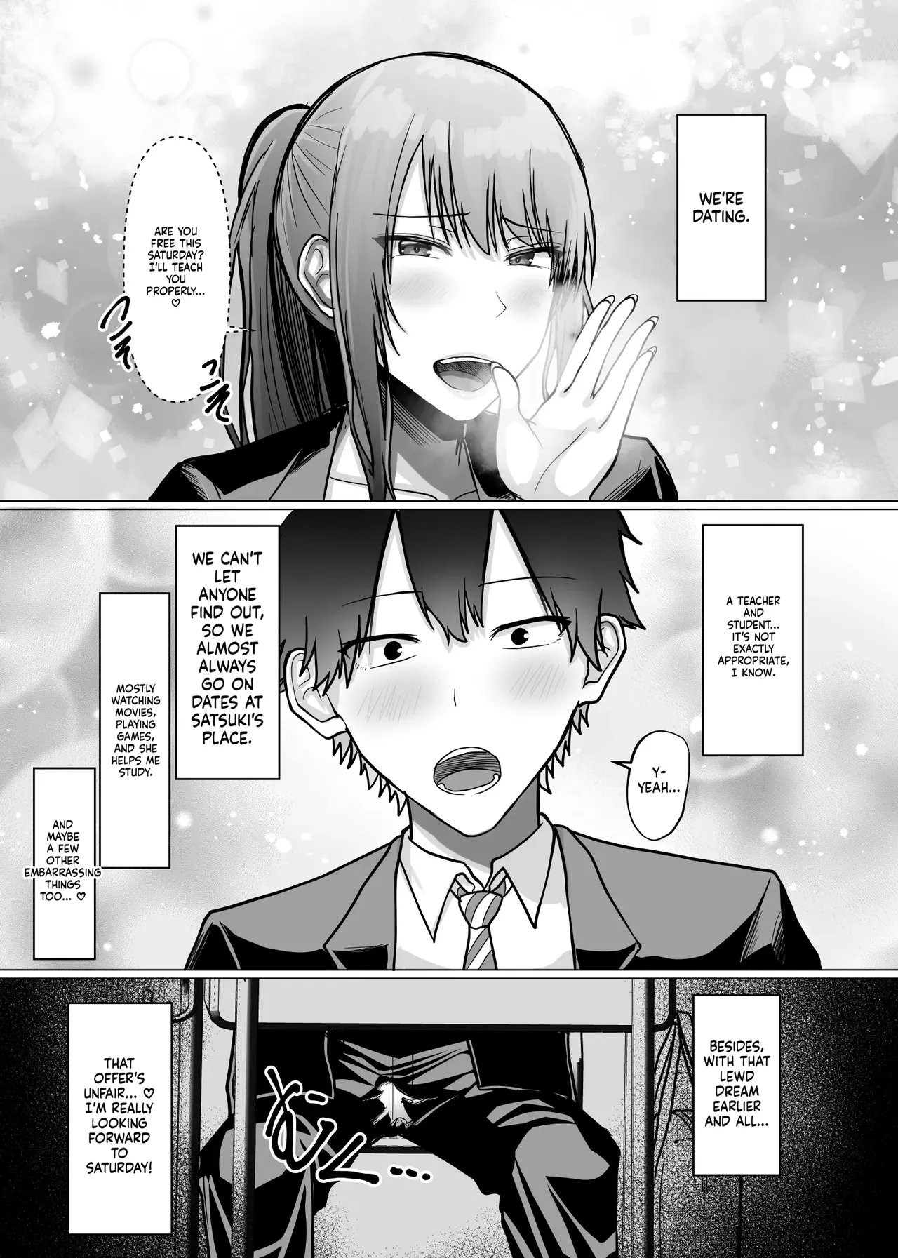 The story of how a busty, older teacher girlfriend gets seduced and cheated on by the principal with a huge penis. page 8