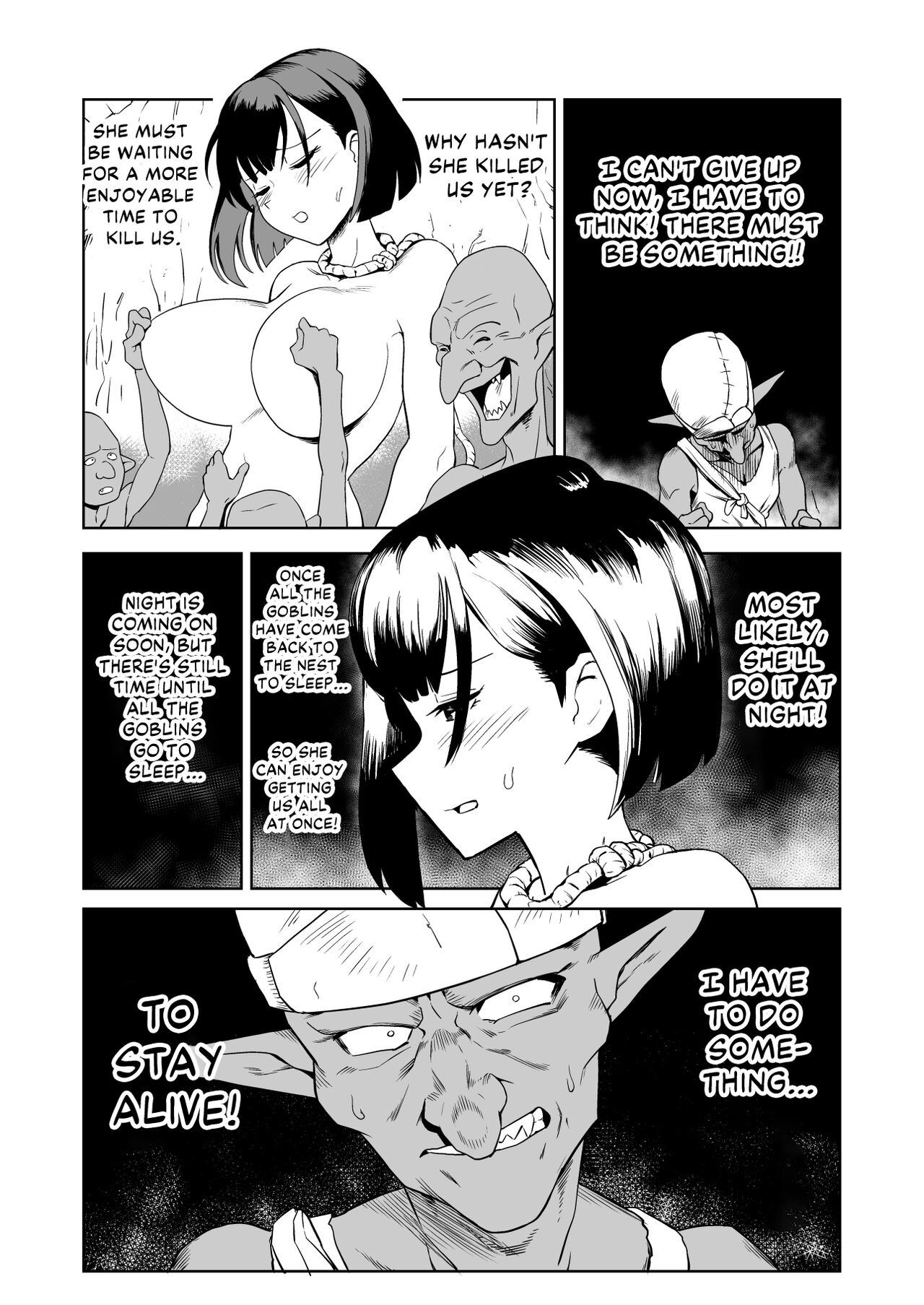 The Story of How a Masochistic Female Knight Looking to Get Gangbanged by Weaklings Became a Goblin Slave for Real; Part 1 page 18