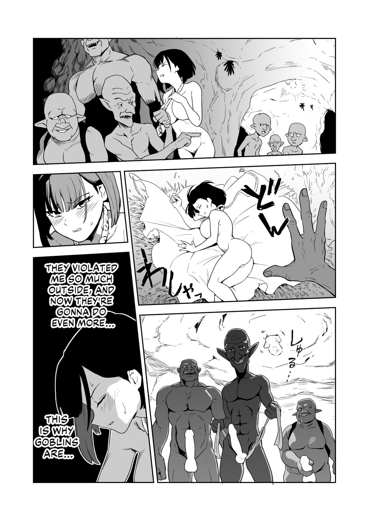 The Story of How a Masochistic Female Knight Looking to Get Gangbanged by Weaklings Became a Goblin Slave for Real; Part 1 page 19