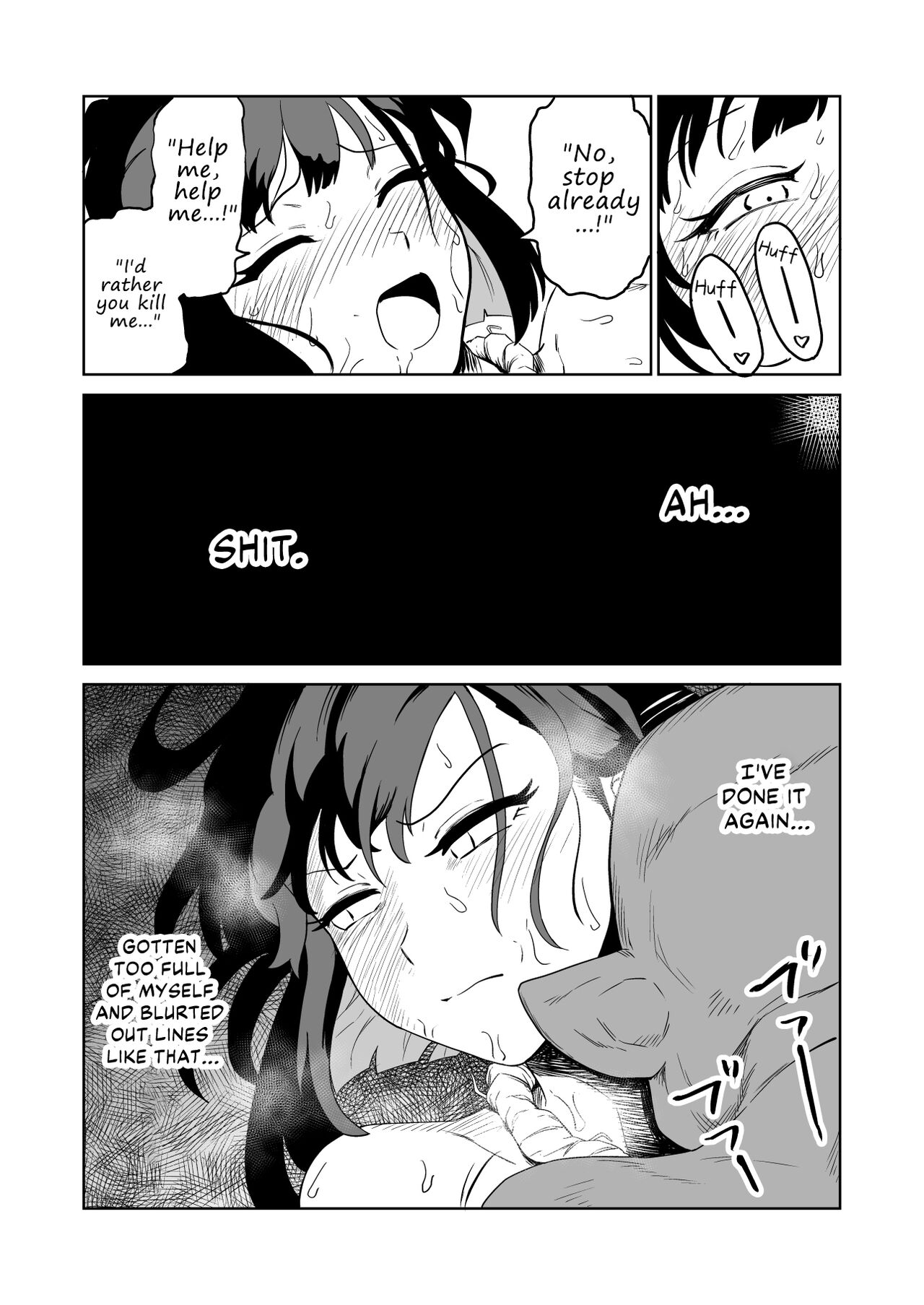 The Story of How a Masochistic Female Knight Looking to Get Gangbanged by Weaklings Became a Goblin Slave for Real; Part 1 page 46