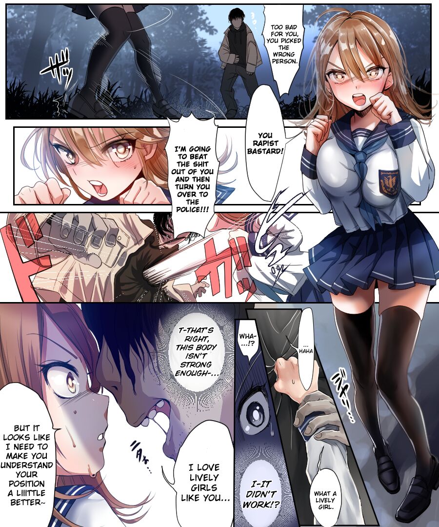 The Story of How a TS Girl That Won’t Be Able to Go Back to Being a Man if Fucked Is Assaulted by a Rapist and Desperately Flirts With Him in Order to Protect Her Virg... page 9