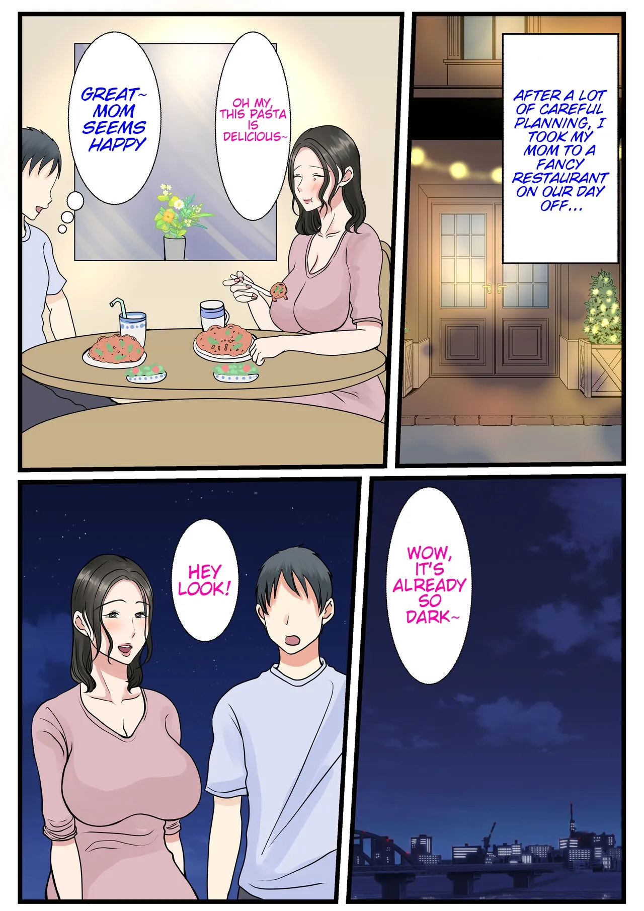 The story of how a virgin mother conceived a child with her son. page 26