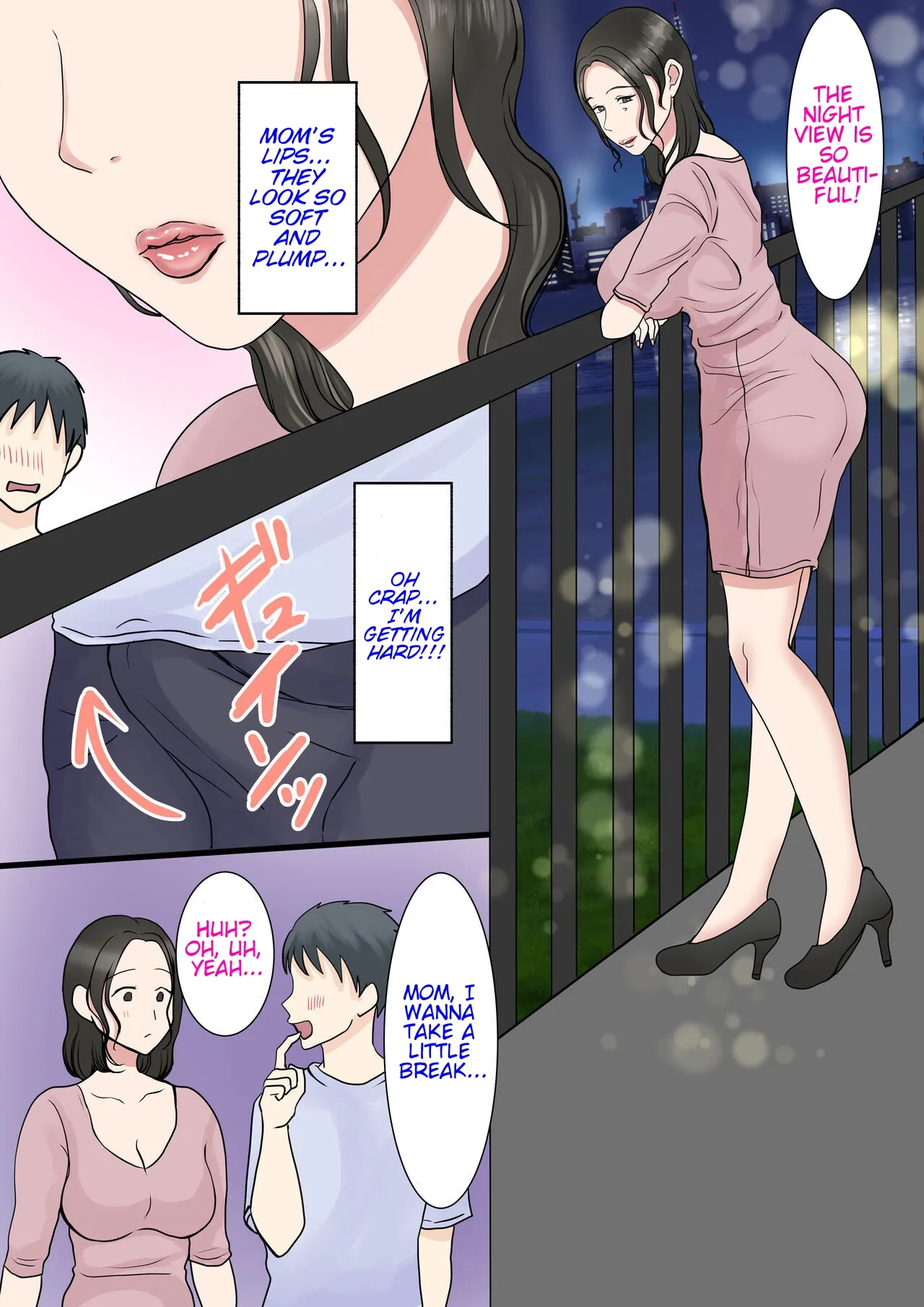 The story of how a virgin mother conceived a child with her son. page 27