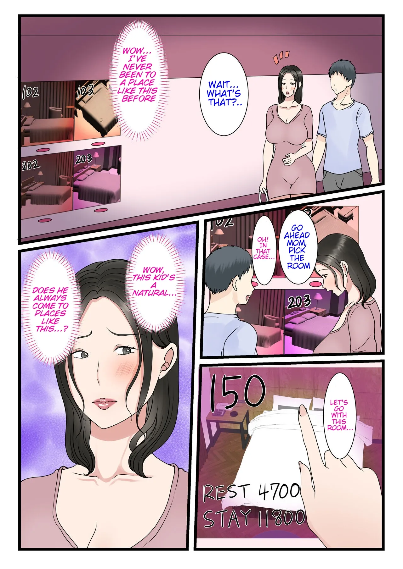 The story of how a virgin mother conceived a child with her son. page 29