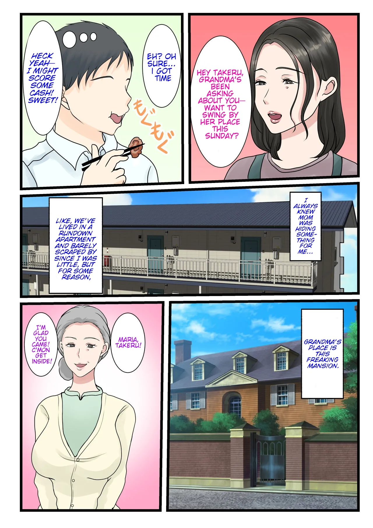 The story of how a virgin mother conceived a child with her son. page 4