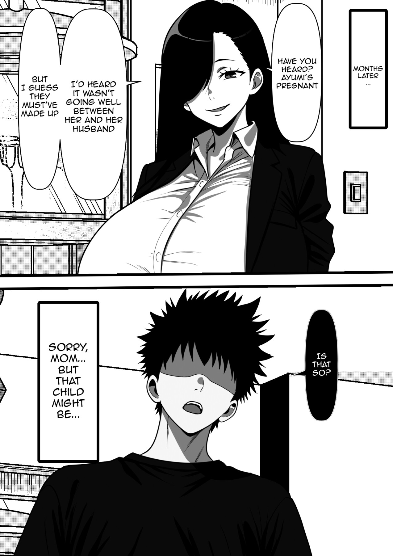 The Story Of How I, An Irrelevant Guy, Got To Impregnate My Mother's Delinquent MILF page 40