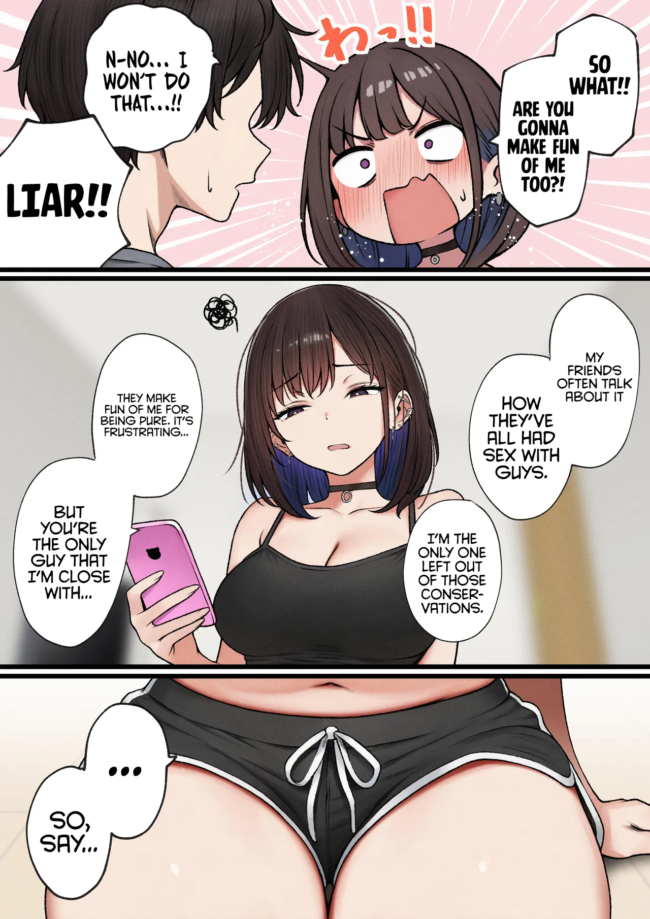 The story of how my bedroom became my gyaru childhood friend's fuck-room page 11