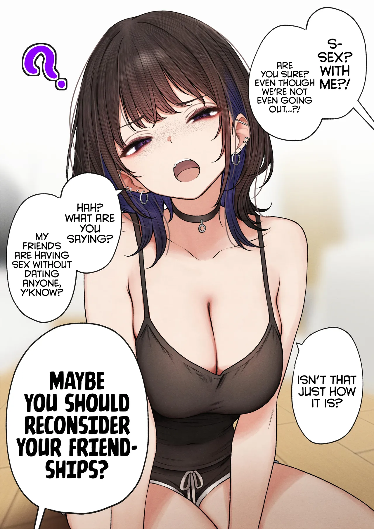 The story of how my bedroom became my gyaru childhood friend's fuck-room page 13