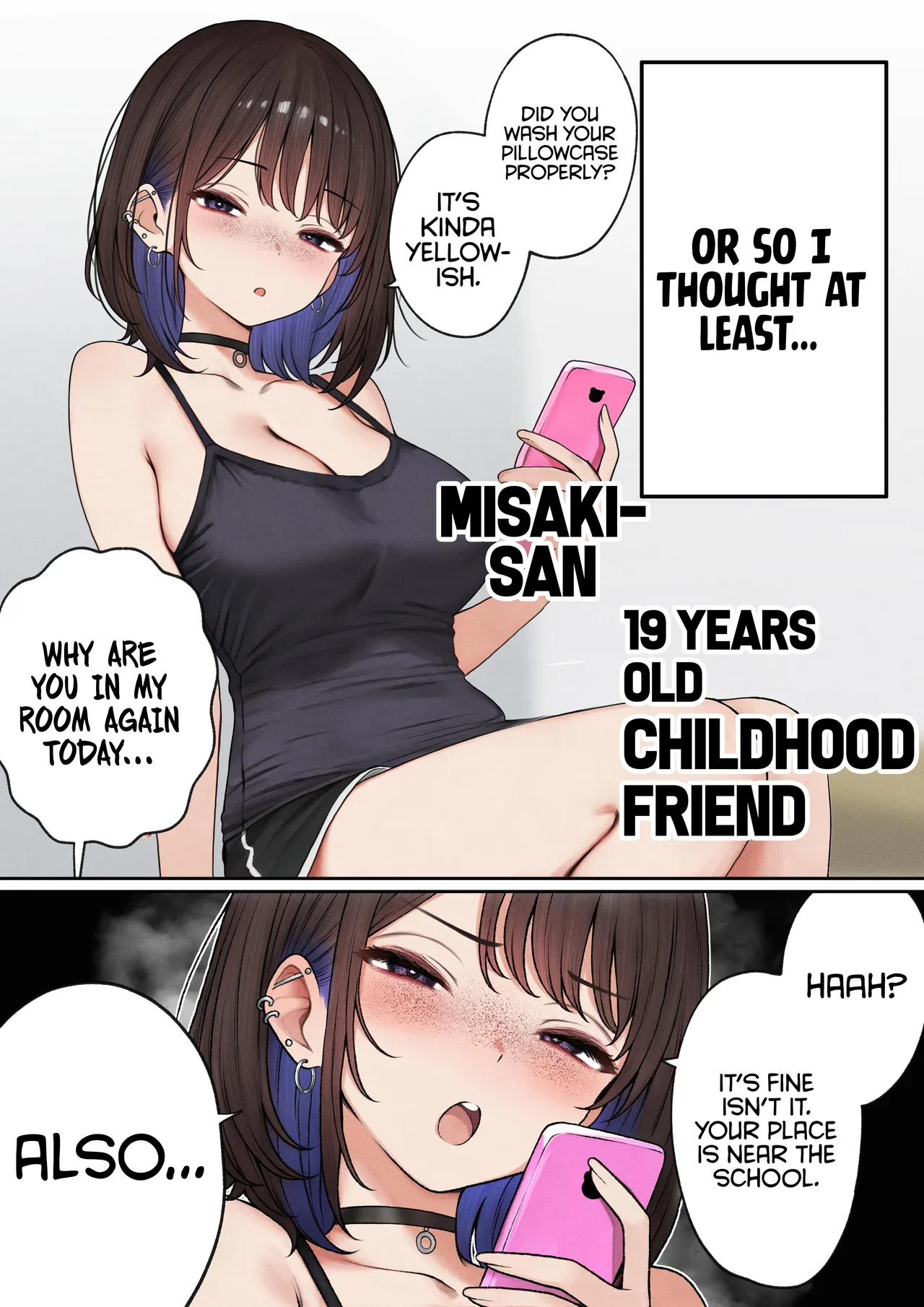 The story of how my bedroom became my gyaru childhood friend's fuck-room page 3