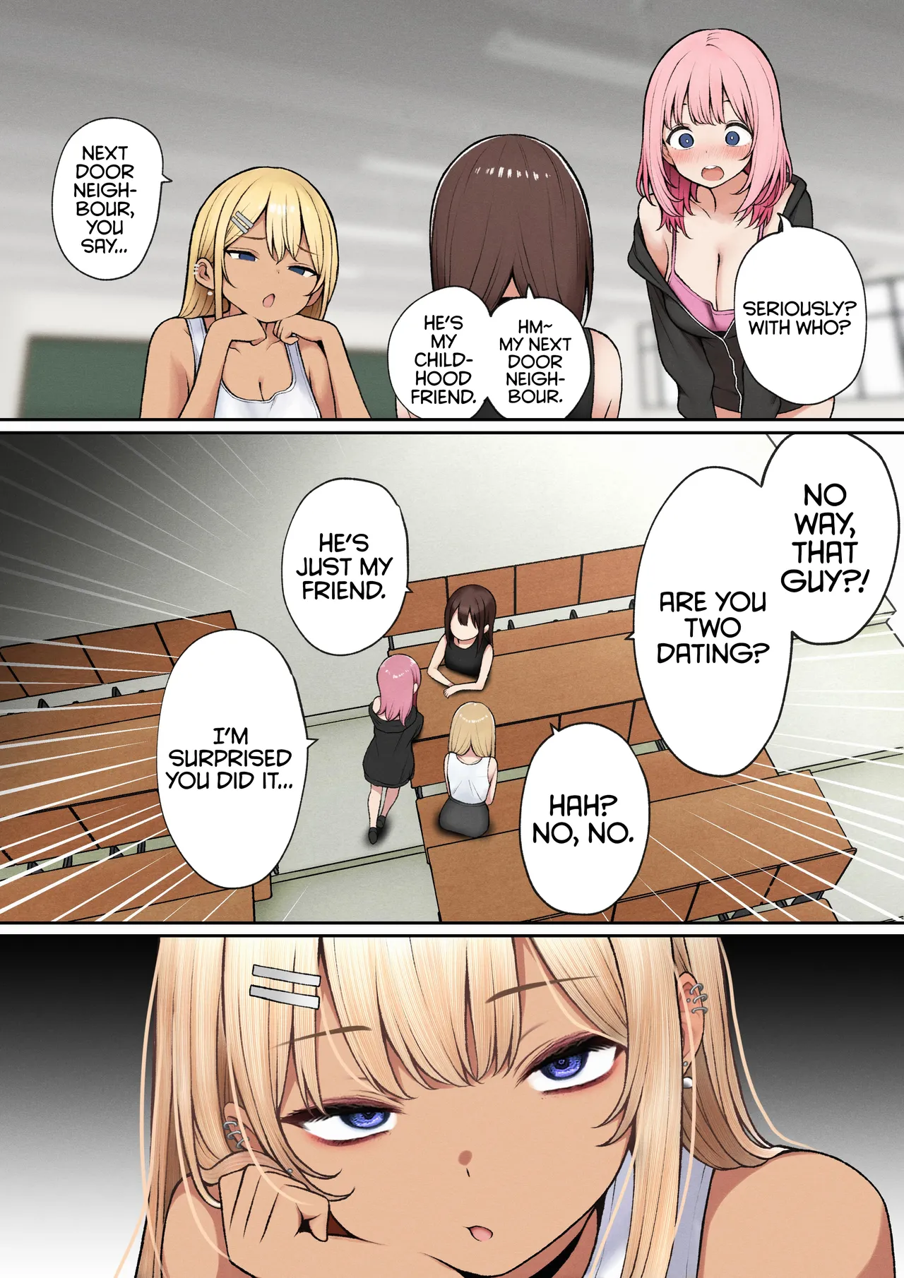The story of how my bedroom became my gyaru childhood friend's fuck-room page 41