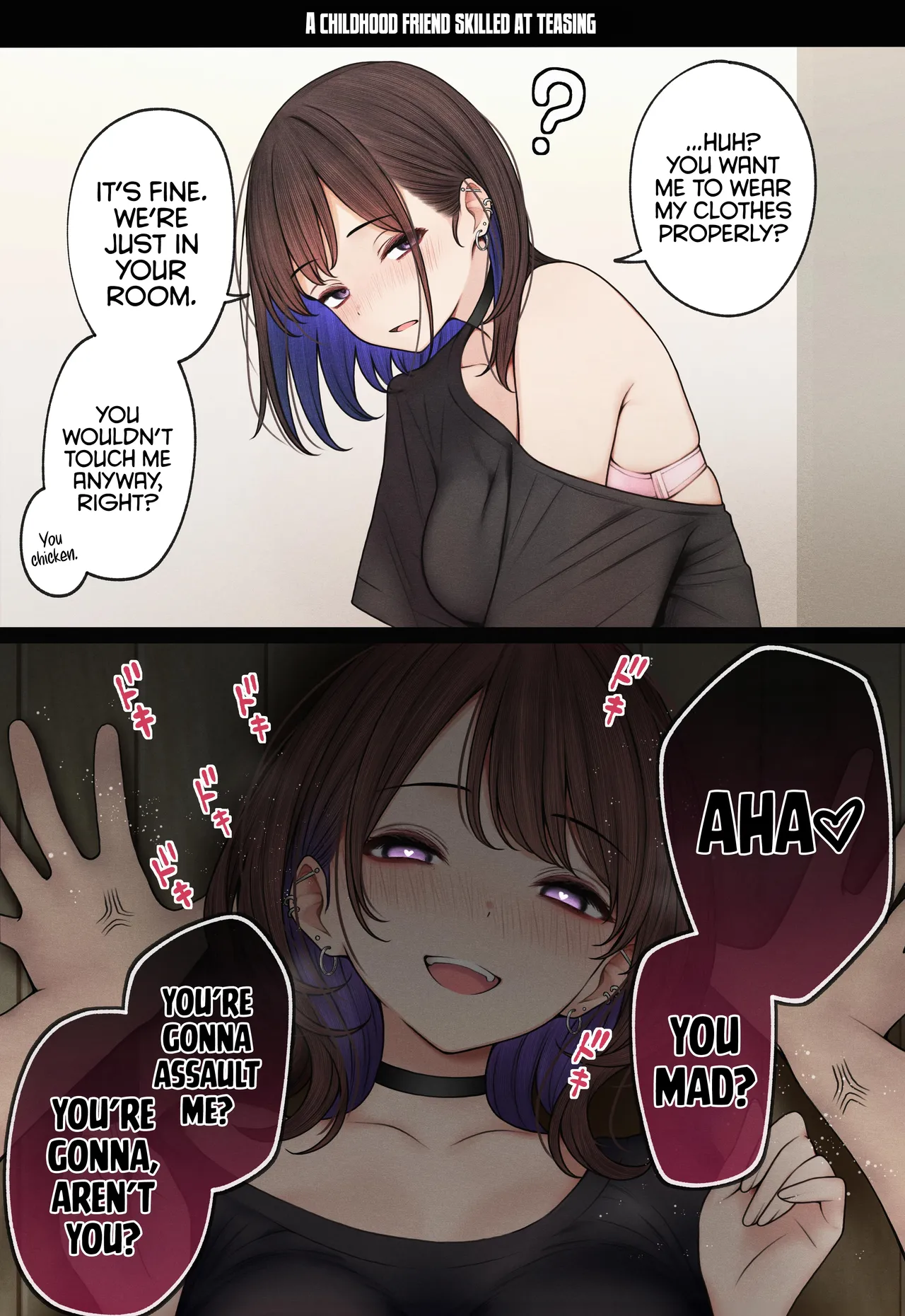 The story of how my bedroom became my gyaru childhood friend's fuck-room page 64