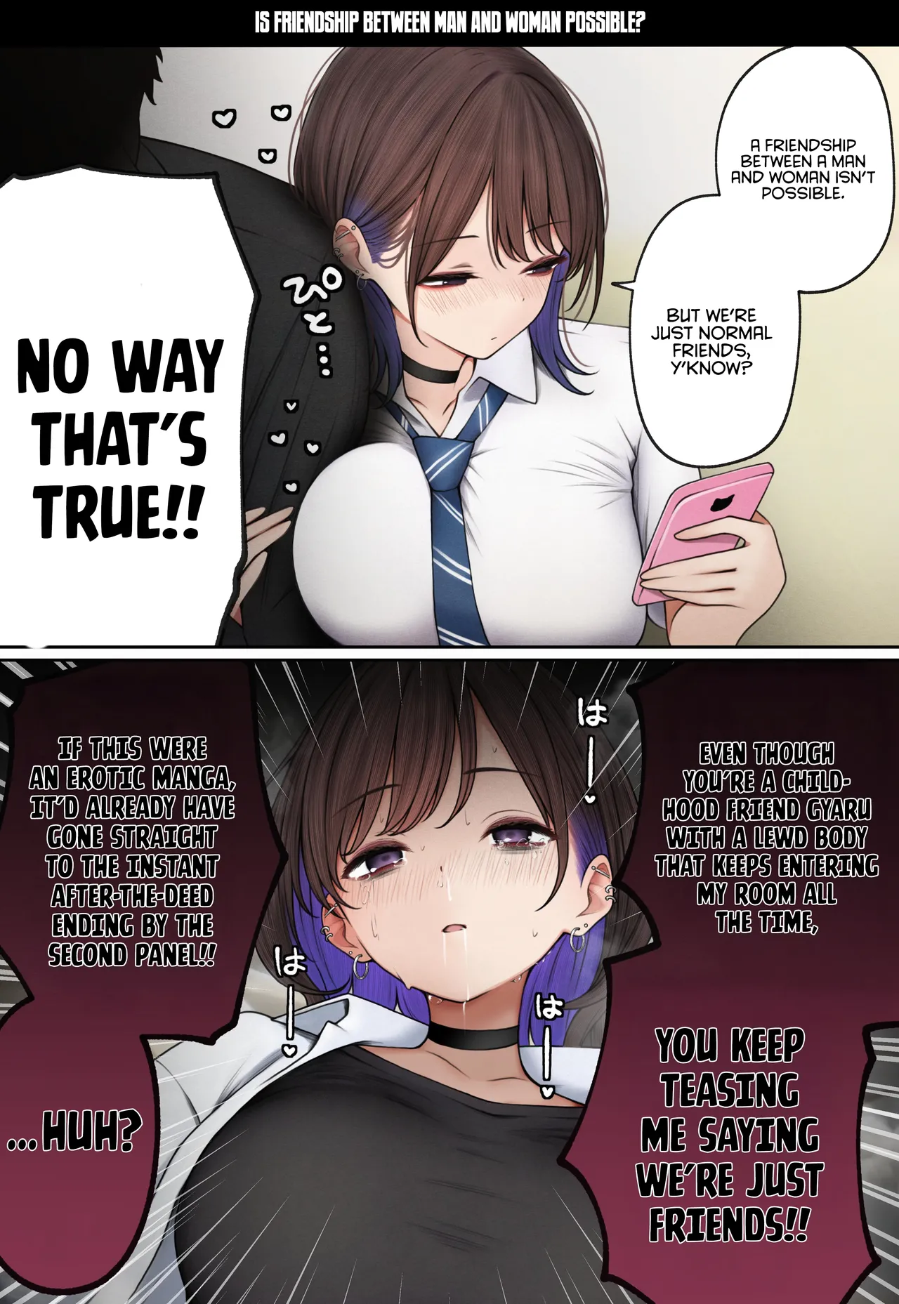 The story of how my bedroom became my gyaru childhood friend's fuck-room page 74