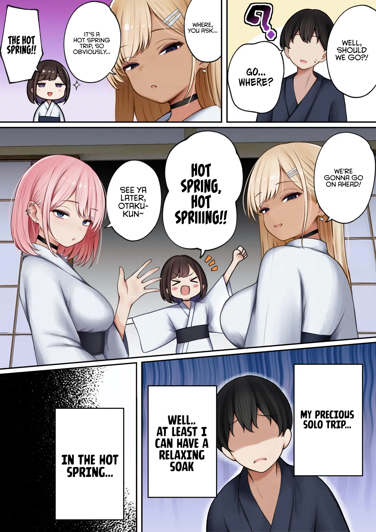 The story of how my bedroom became my gyaru childhood friend’s fuck-room: onsen ryokan book page 11