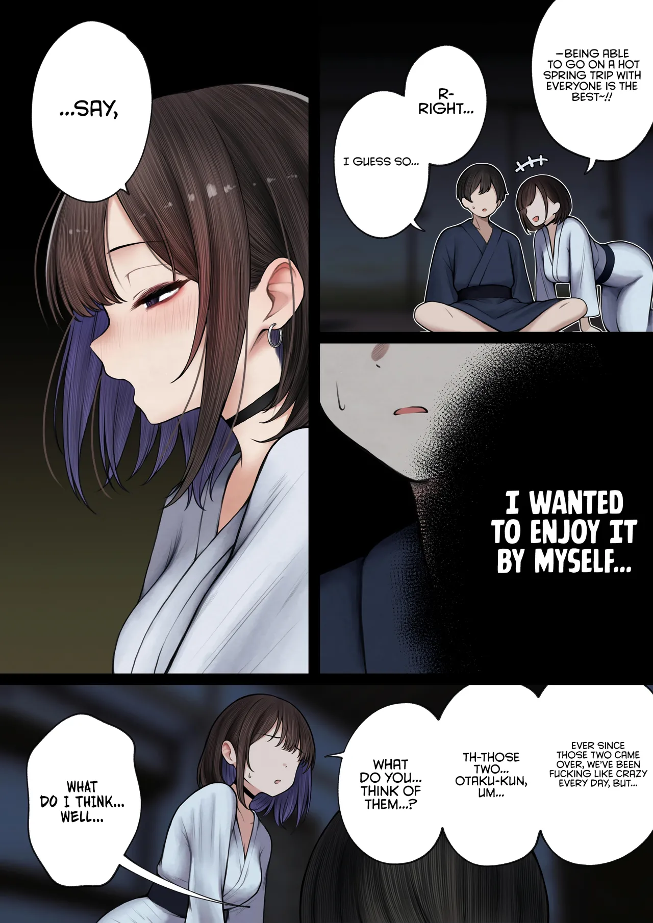 The story of how my bedroom became my gyaru childhood friend’s fuck-room: onsen ryokan book page 21