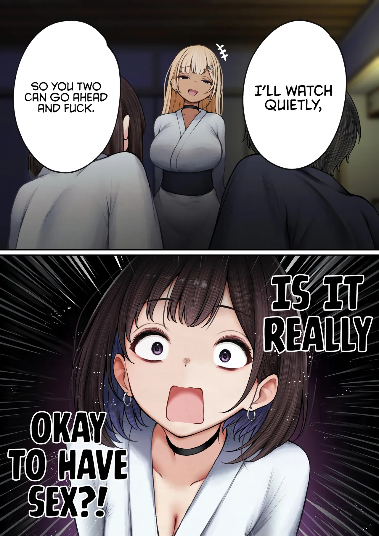 The story of how my bedroom became my gyaru childhood friend’s fuck-room: onsen ryokan book page 29