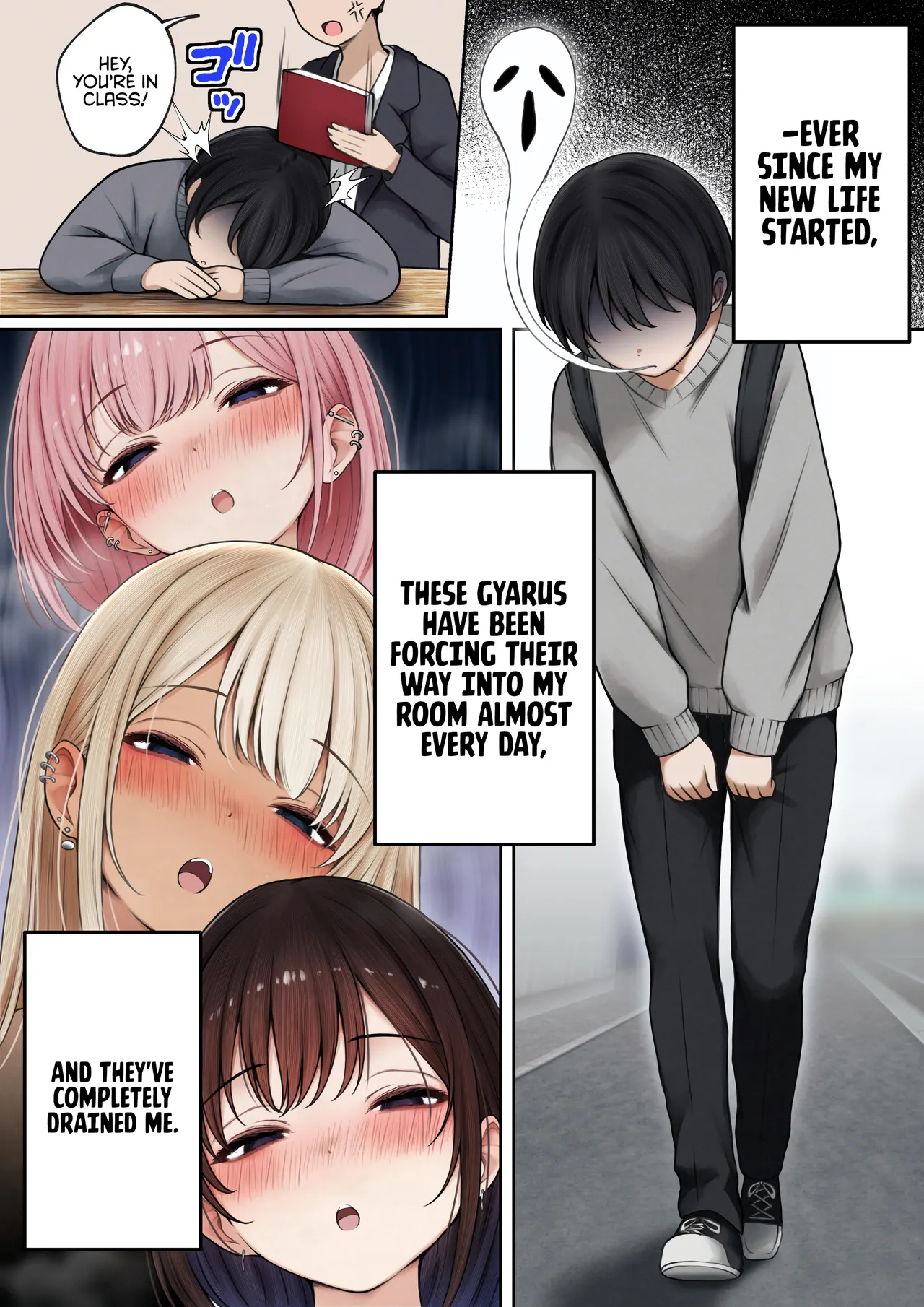 The story of how my bedroom became my gyaru childhood friend’s fuck-room: onsen ryokan book page 4