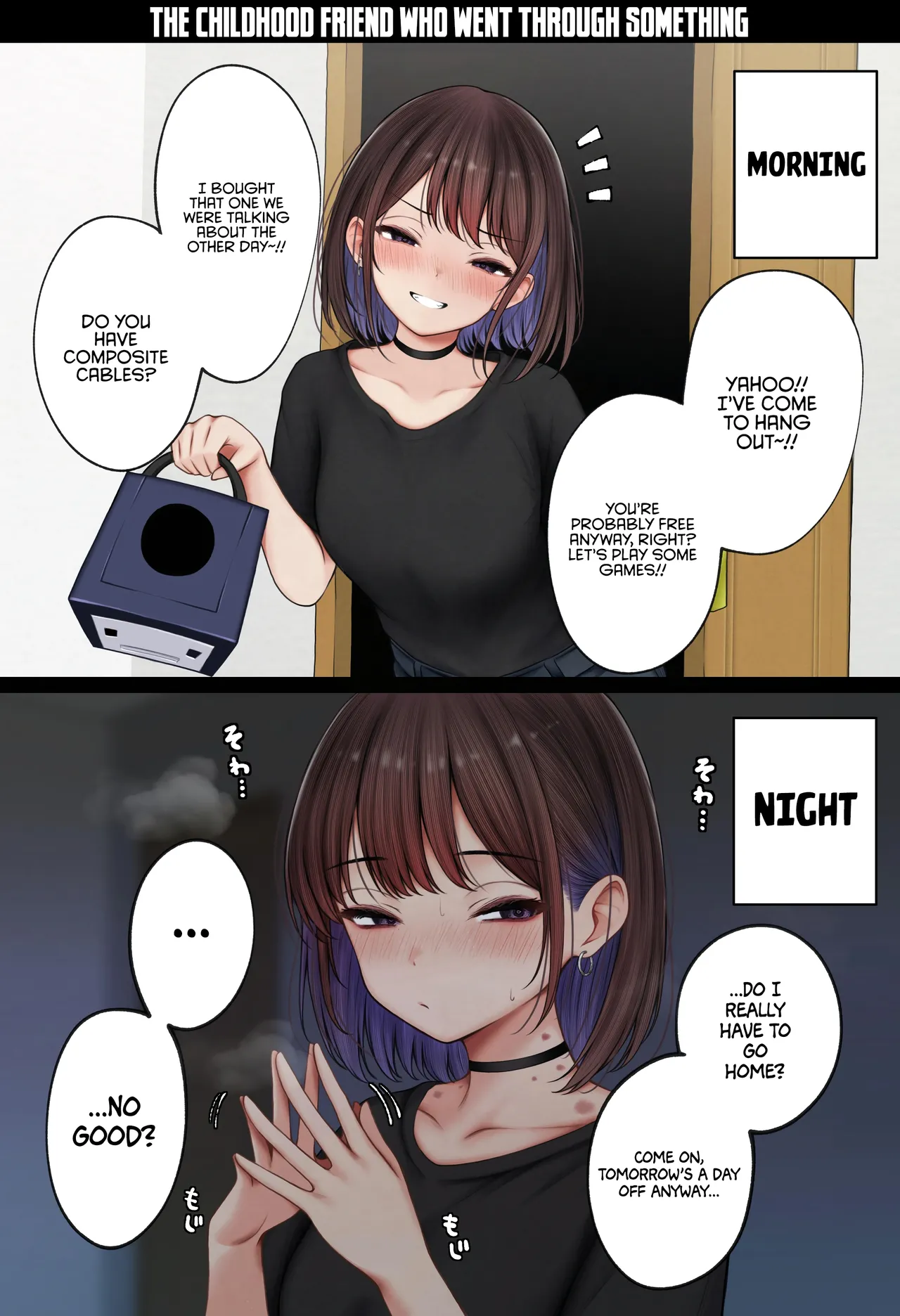 The story of how my bedroom became my gyaru childhood friend’s fuck-room: onsen ryokan book page 76
