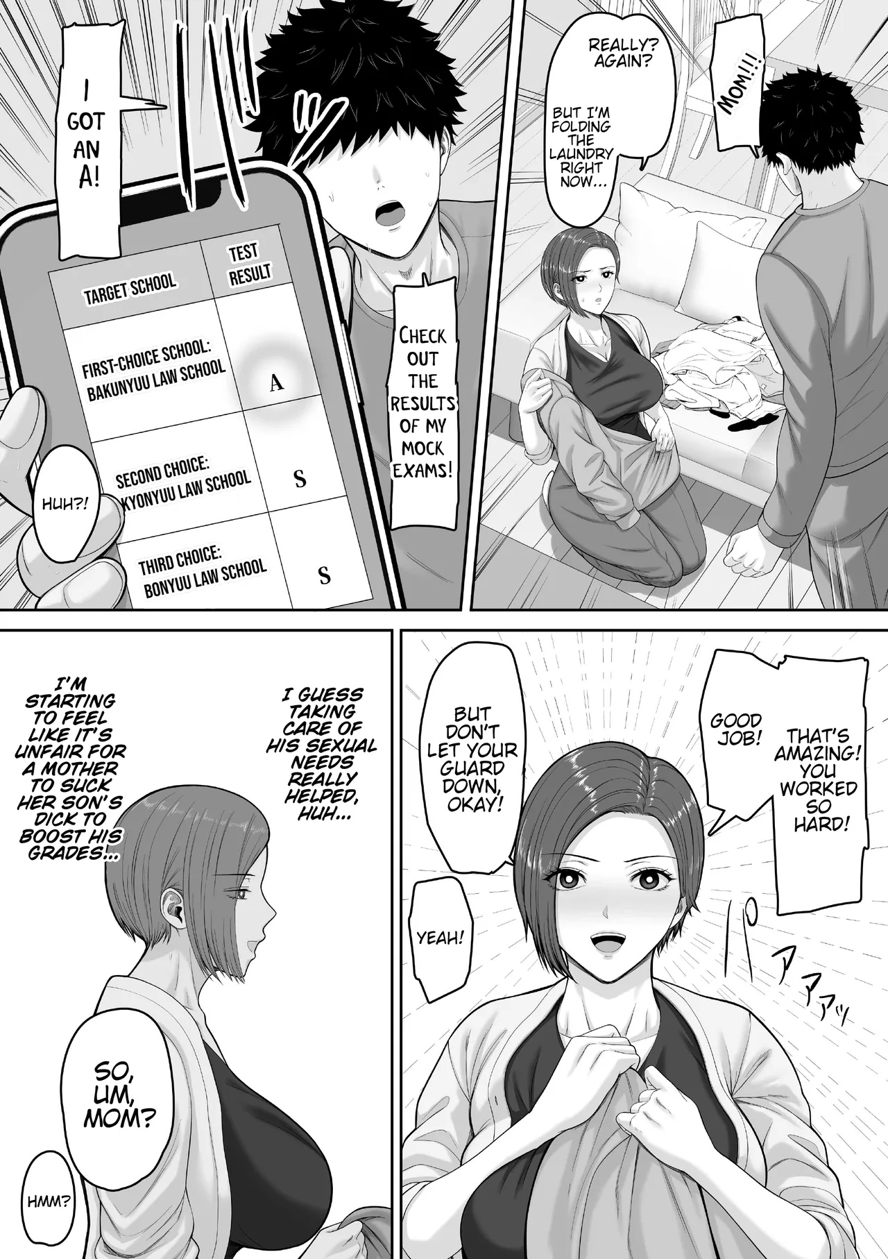 The story of how my seriously huge-breasted police sergeant mom milked my dick with her pussy. page 21