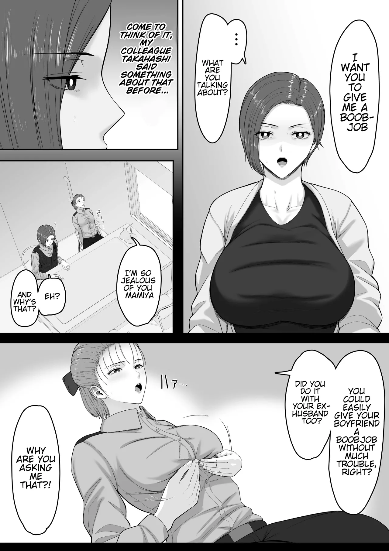 The story of how my seriously huge-breasted police sergeant mom milked my dick with her pussy. page 22
