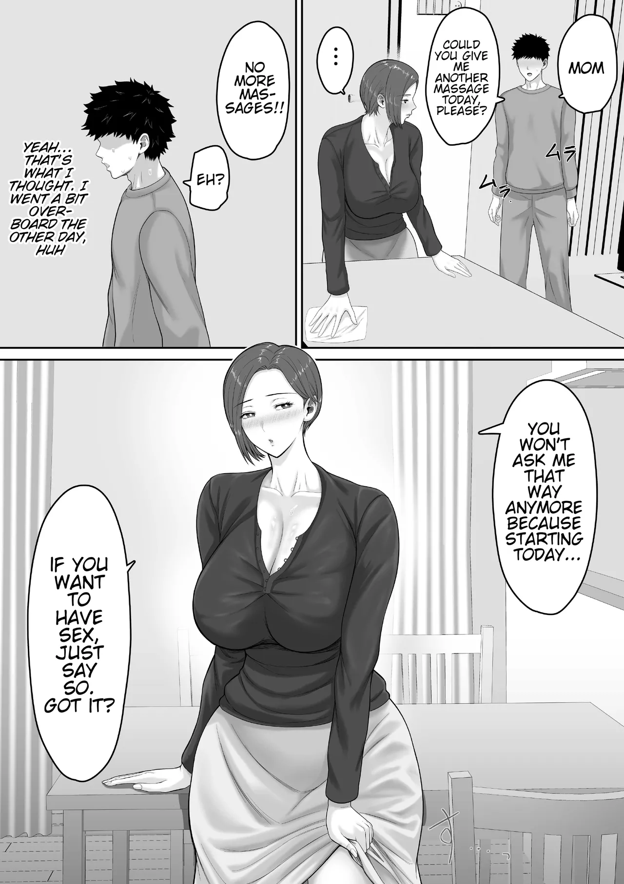 The story of how my seriously huge-breasted police sergeant mom milked my dick with her pussy. page 51