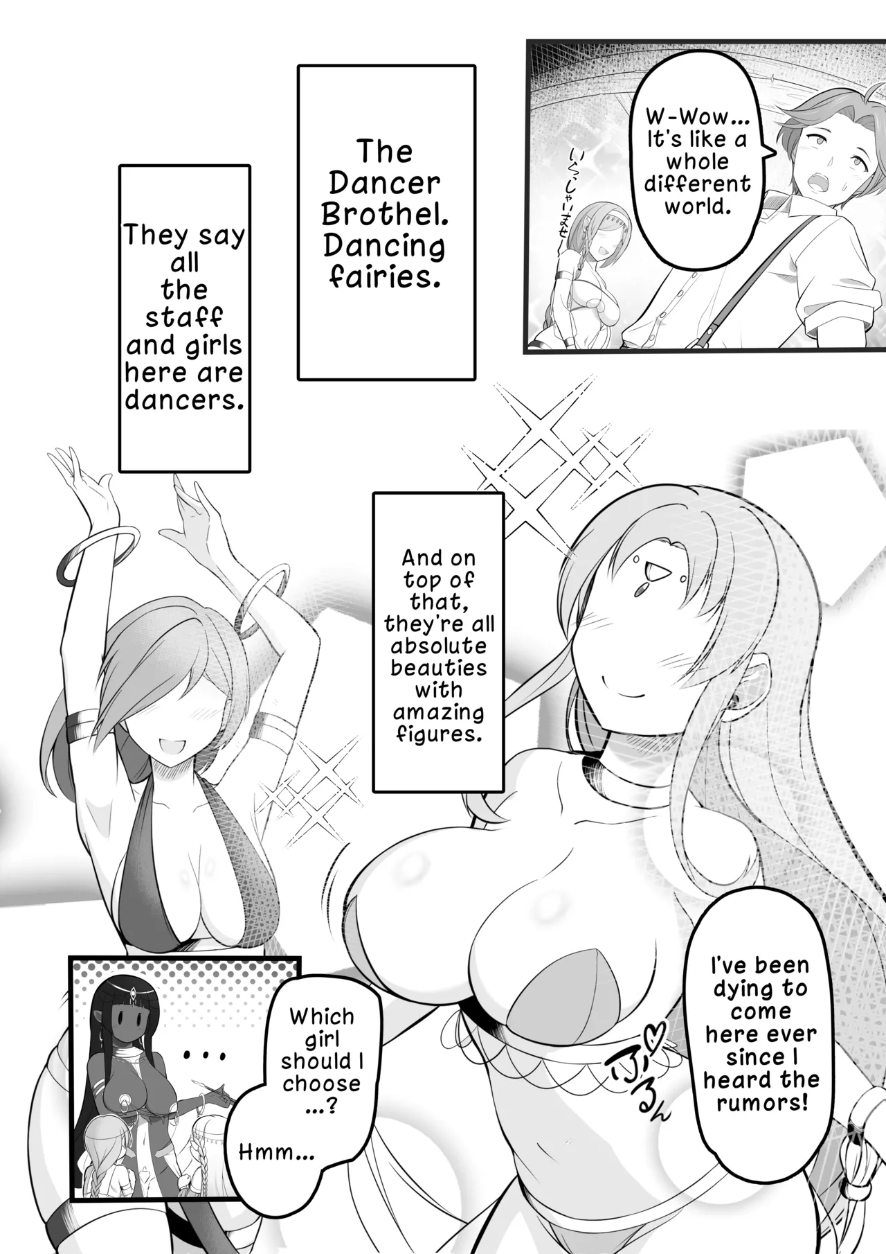 The Story of When I Went to a Dancer Brothel and a Beautiful Elf Dancer Milked Me Dry page 4