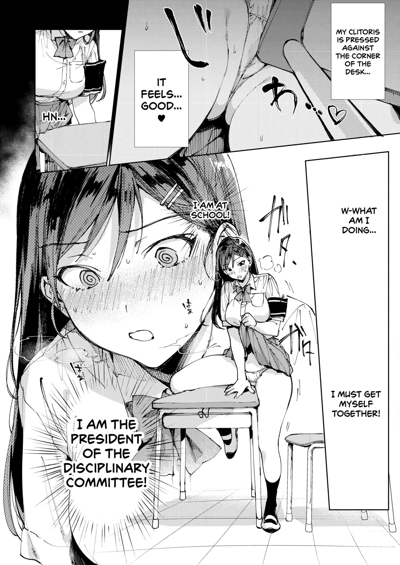 The Strict Head of the DIsciplinary Committee Just Can't Stop Masturbating at School! page 11