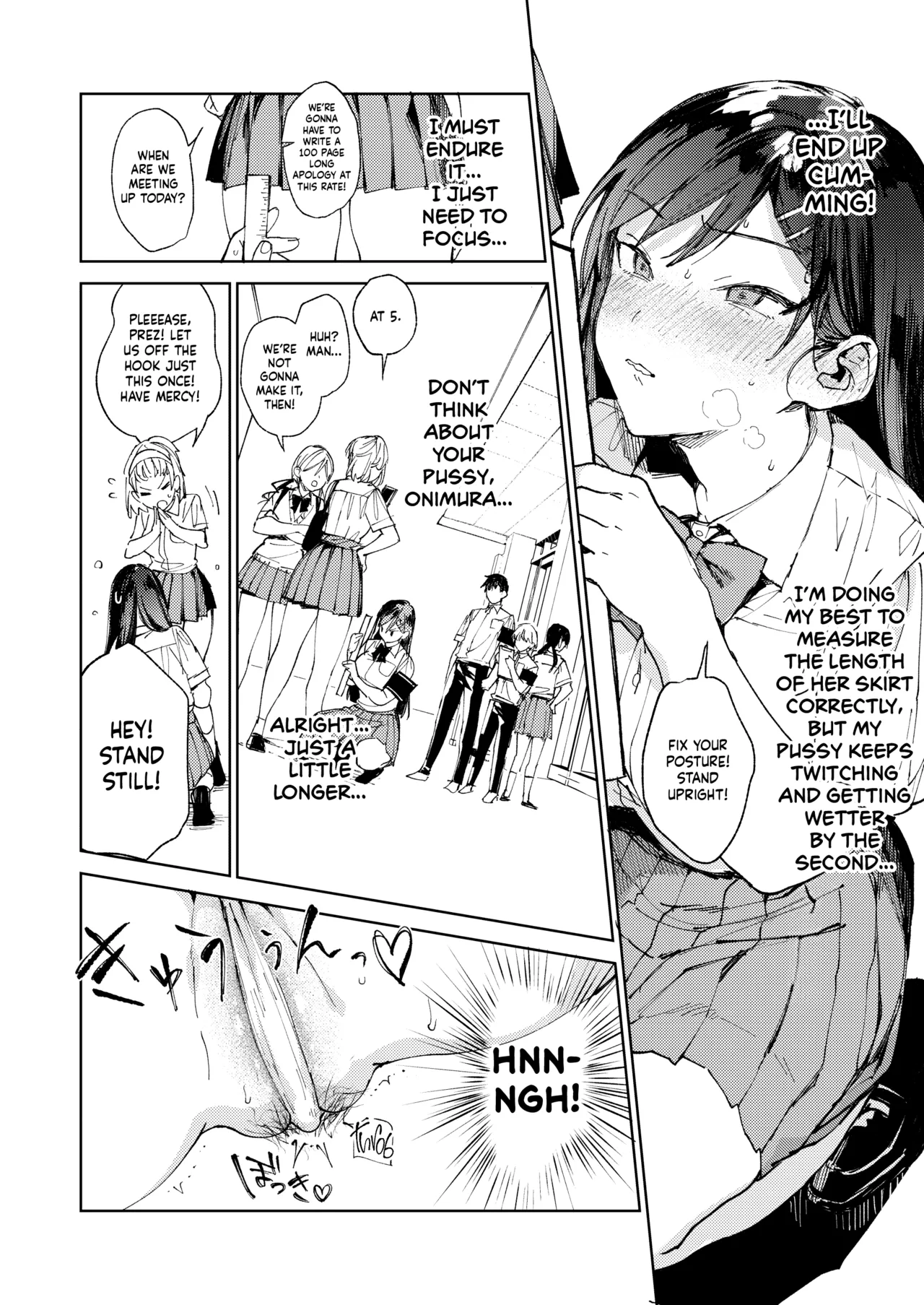 The Strict Head of the DIsciplinary Committee Just Can't Stop Masturbating at School! page 19