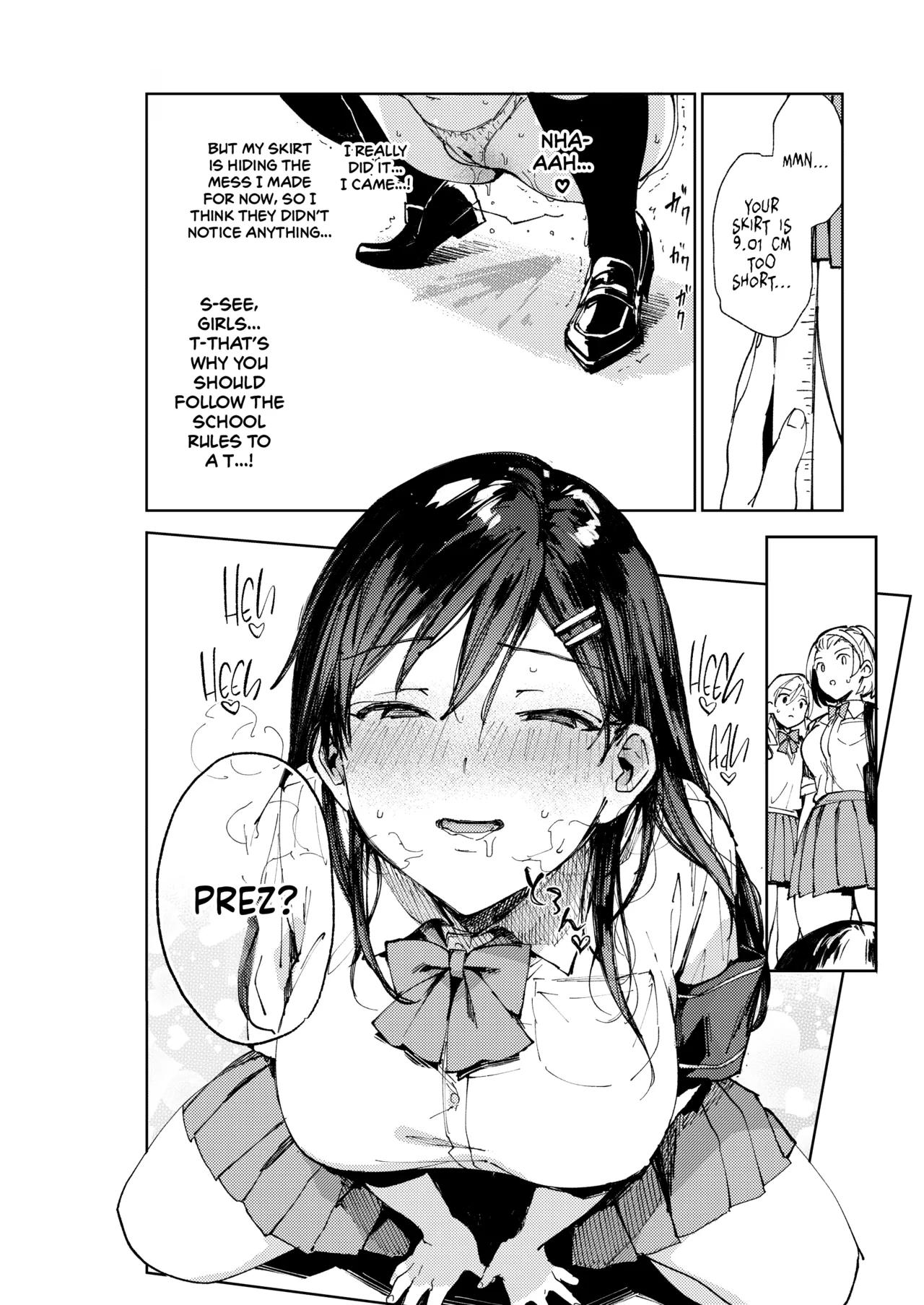 The Strict Head of the DIsciplinary Committee Just Can't Stop Masturbating at School! page 21