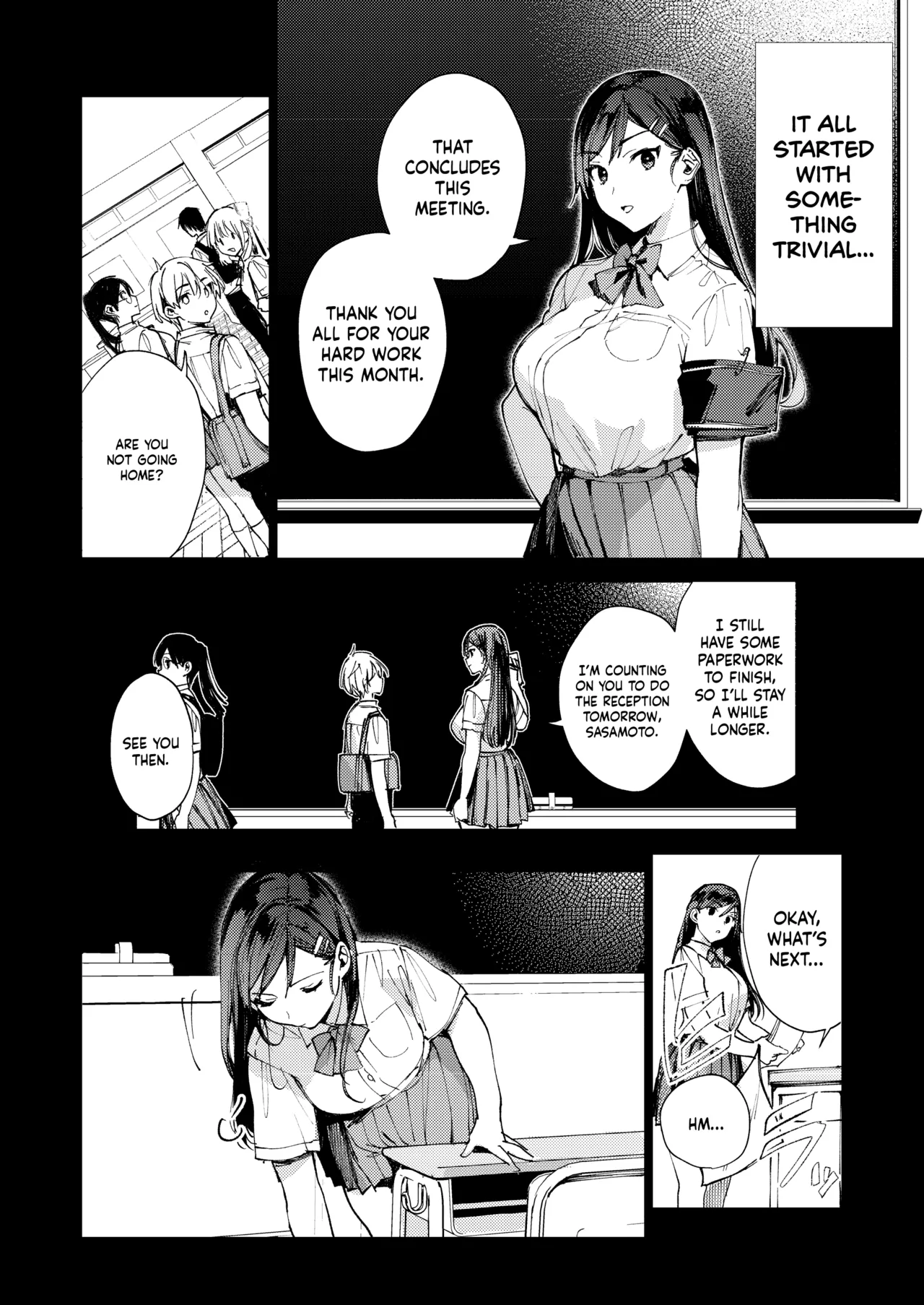 The Strict Head of the DIsciplinary Committee Just Can't Stop Masturbating at School! page 9