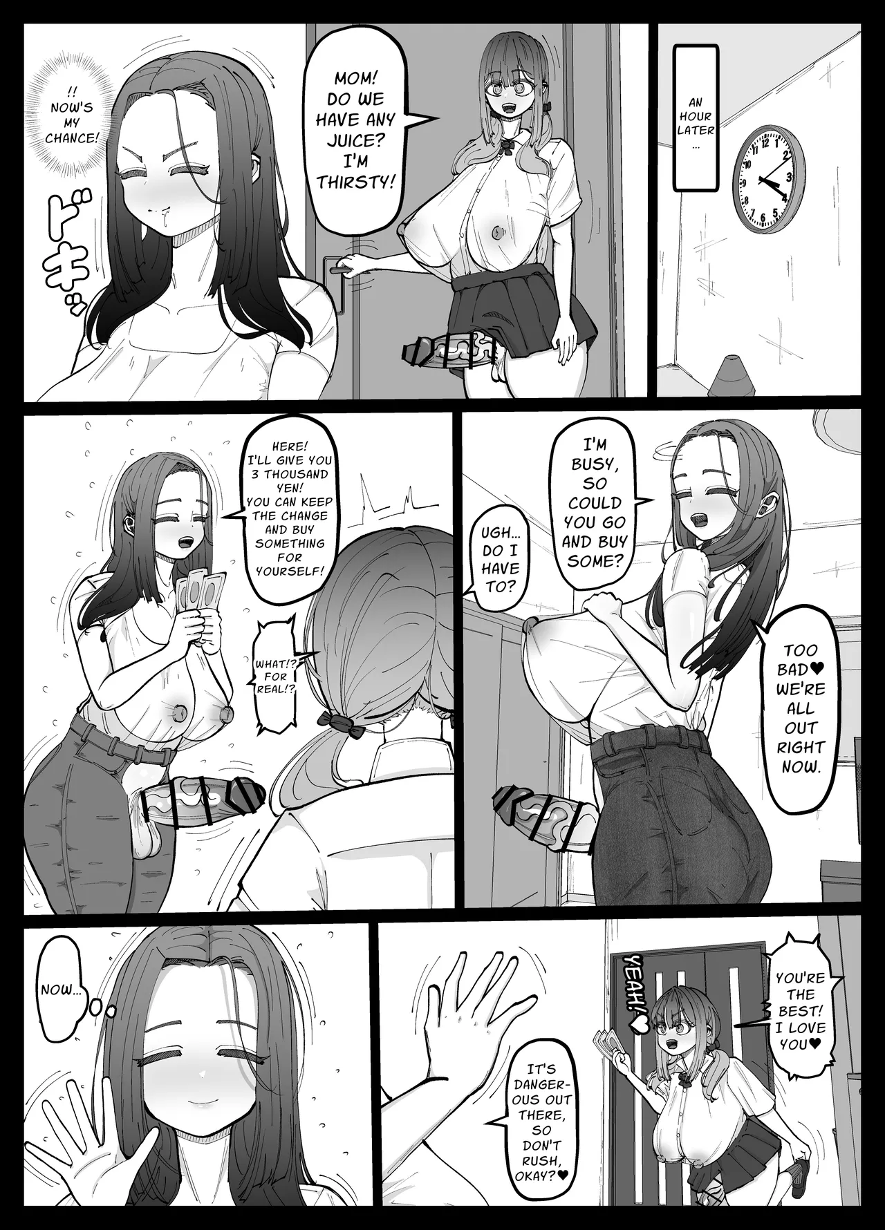 The Stud-Mama Who Cucks Her Daughter's Girlfriend page 9
