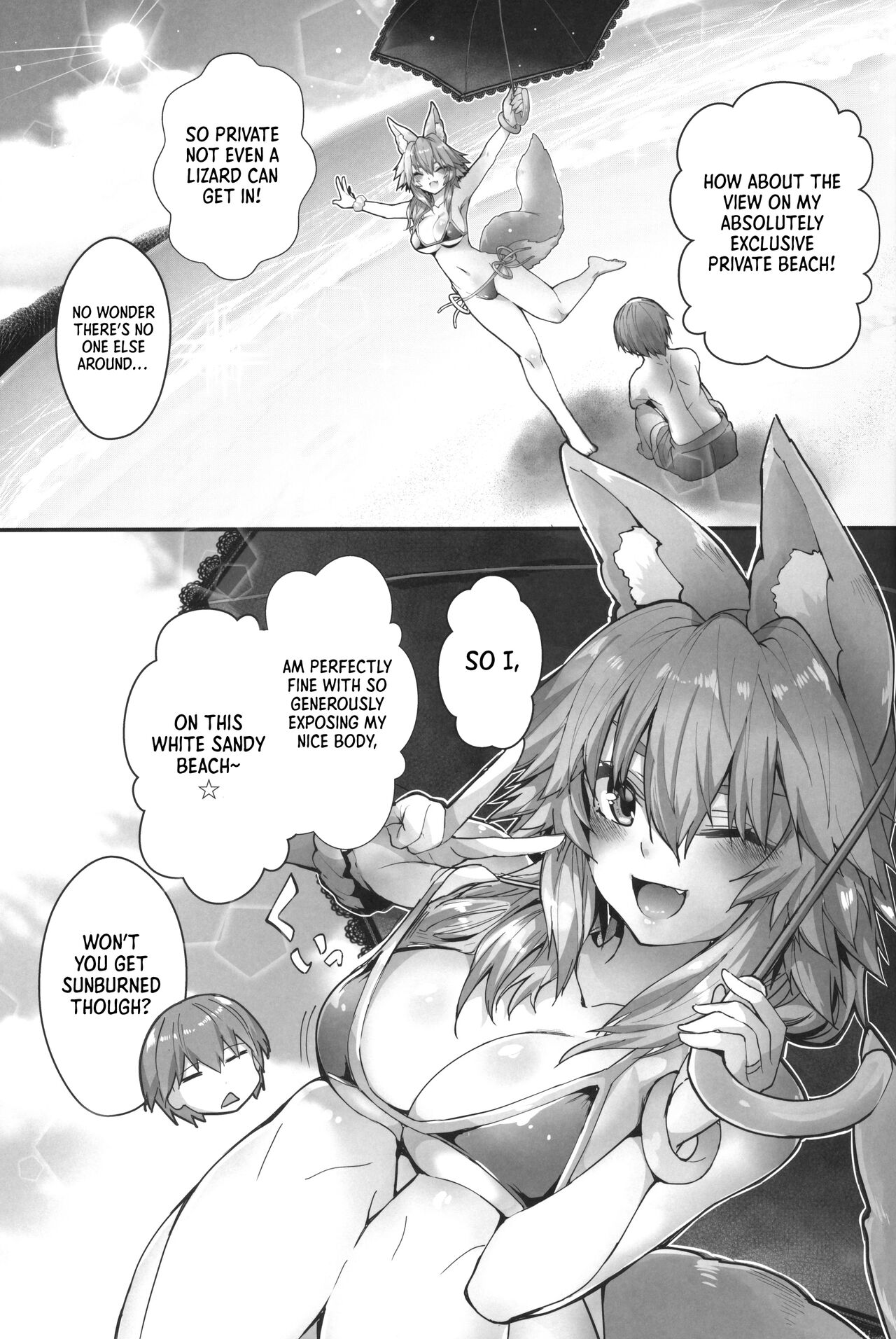 The Sun! The Beach! Beachside Tamamo-chan page 4
