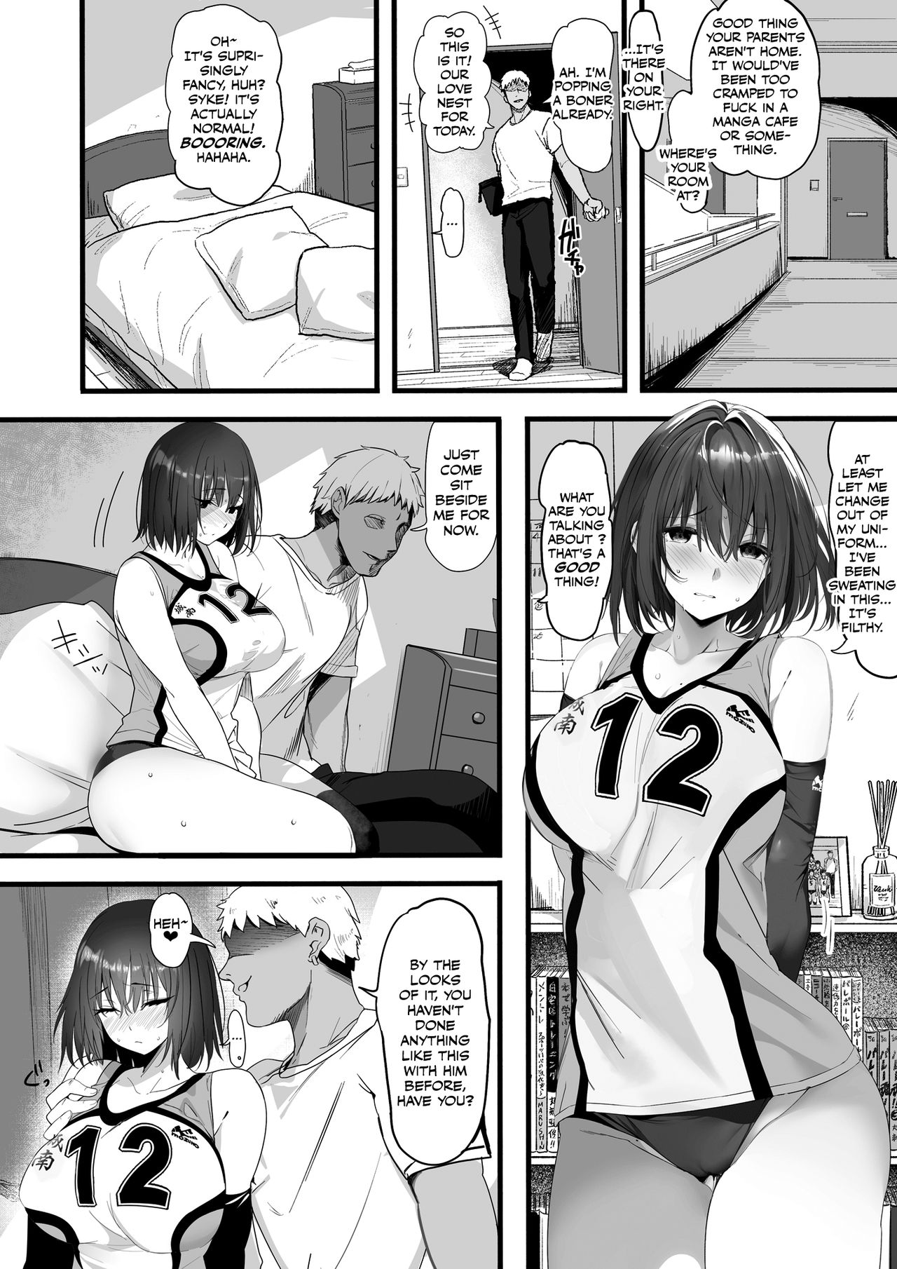 The Tall, Innocent-looking Volleyball Player Girlfriend Becomes Senpai's page 13