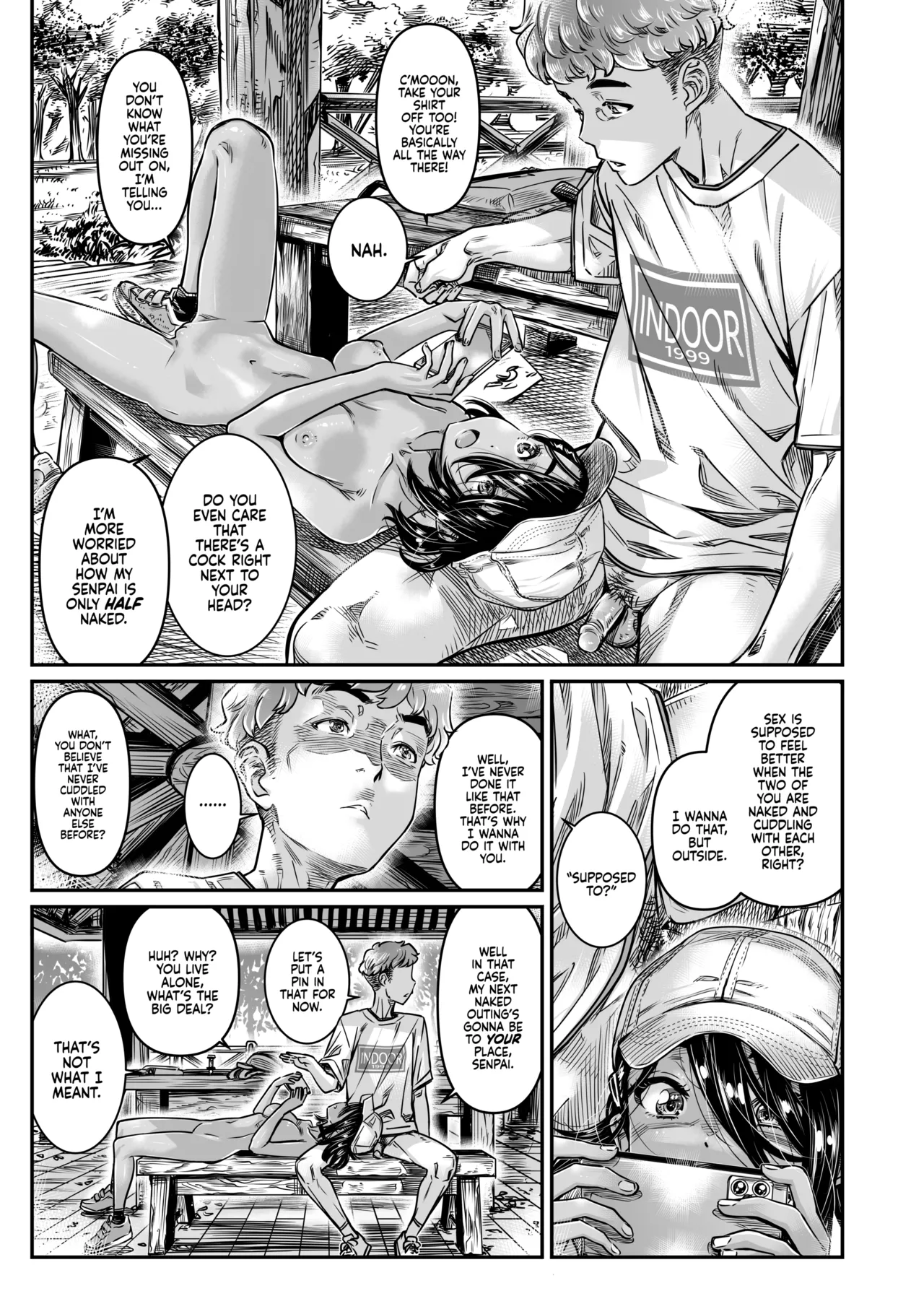 The Tanlined Former Town Bike Wants to Make an Exhibitionist Sex Tape With Her Formerly Virgin Senpai page 30