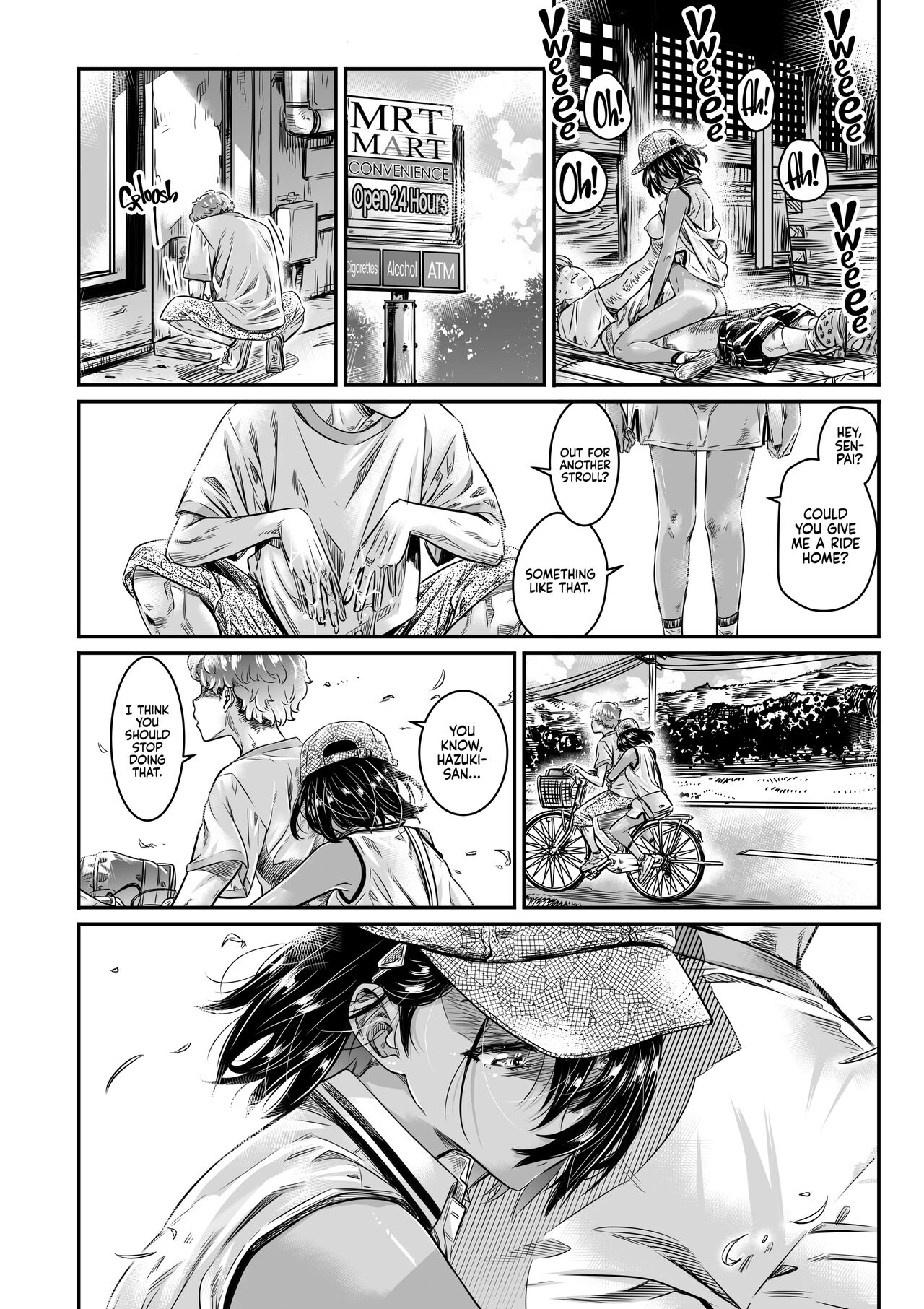 The Tanlined Town Bike Has Set Her Perverted Exhibitionist Sights on Her Virgin Senpai page 11
