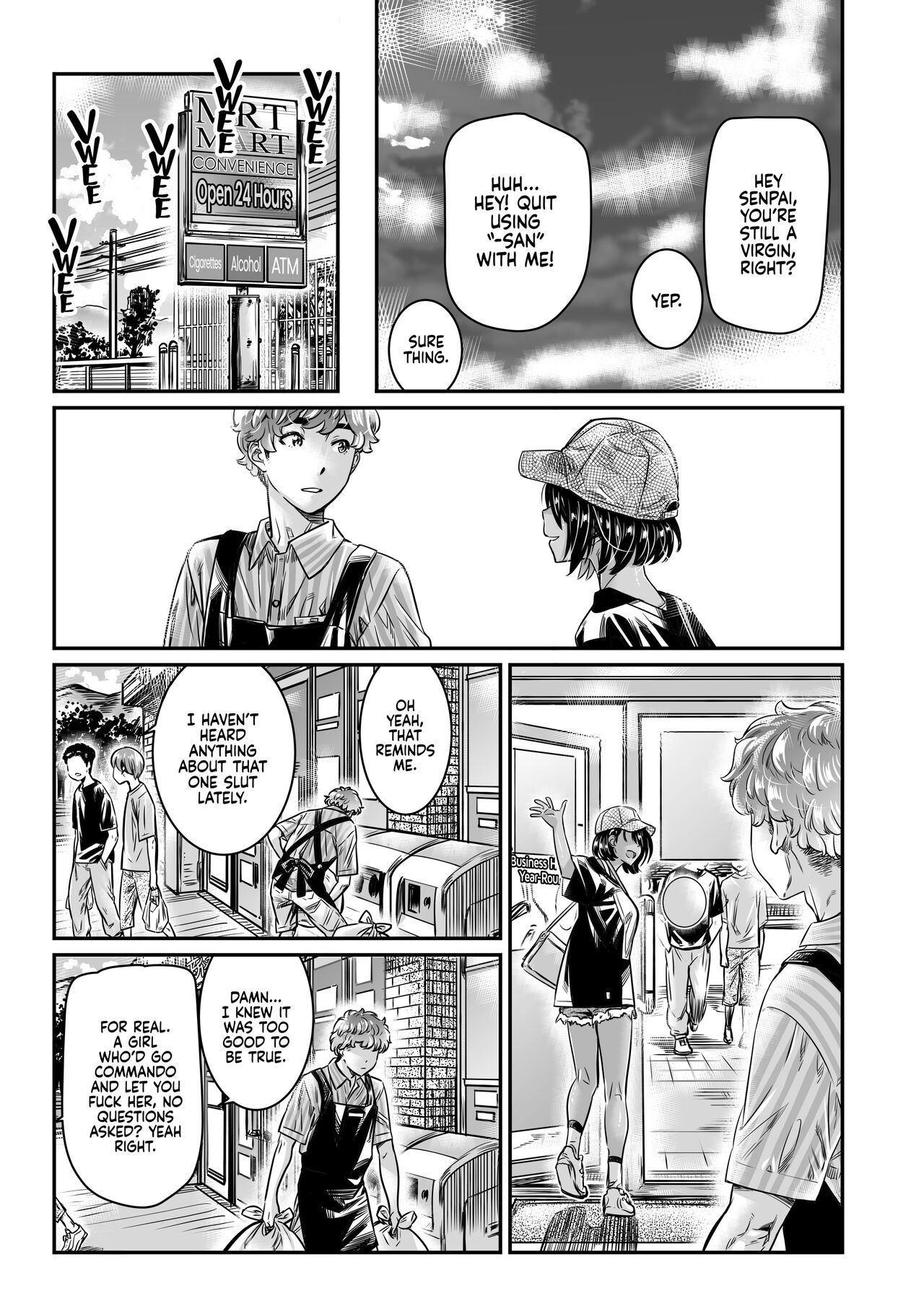 The Tanlined Town Bike Has Set Her Perverted Exhibitionist Sights on Her Virgin Senpai page 12