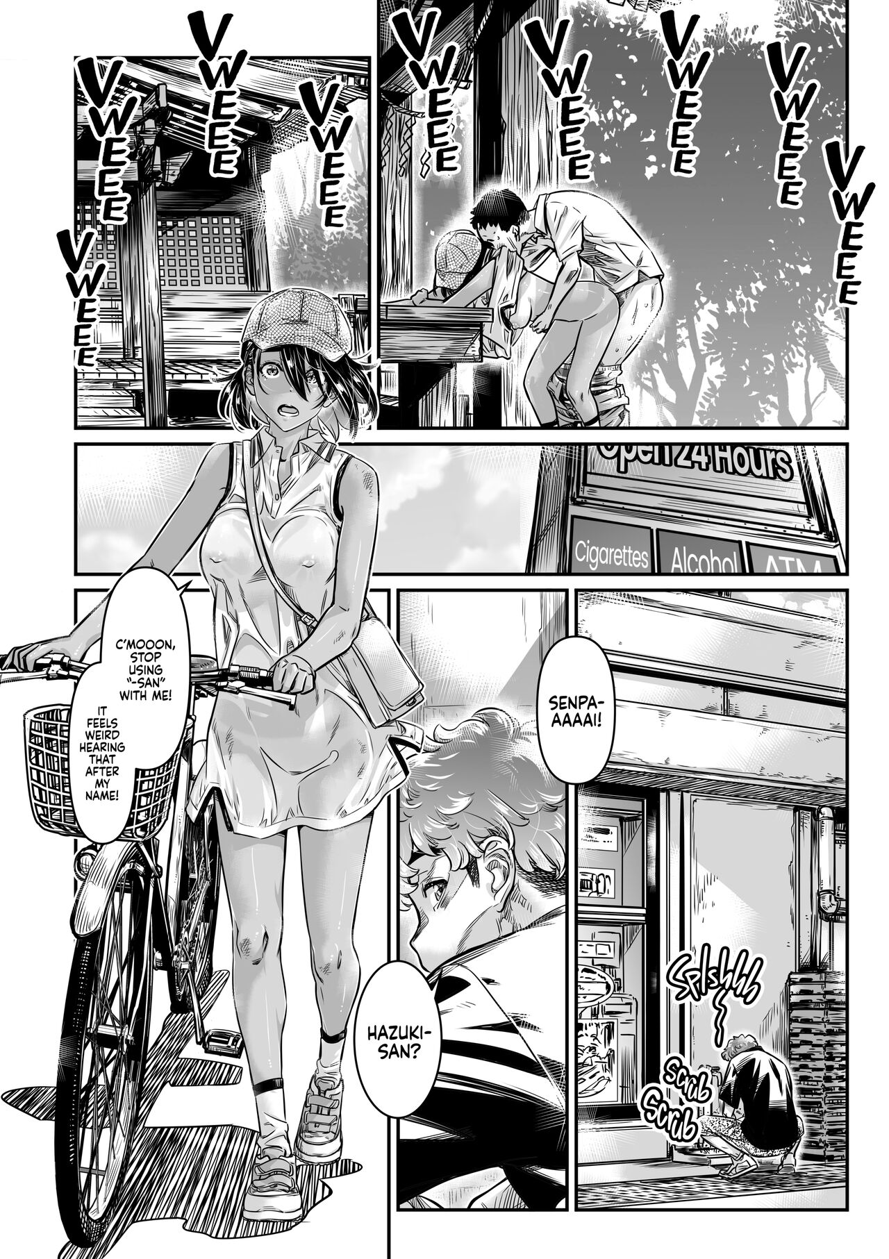 The Tanlined Town Bike Has Set Her Perverted Exhibitionist Sights on Her Virgin Senpai page 5