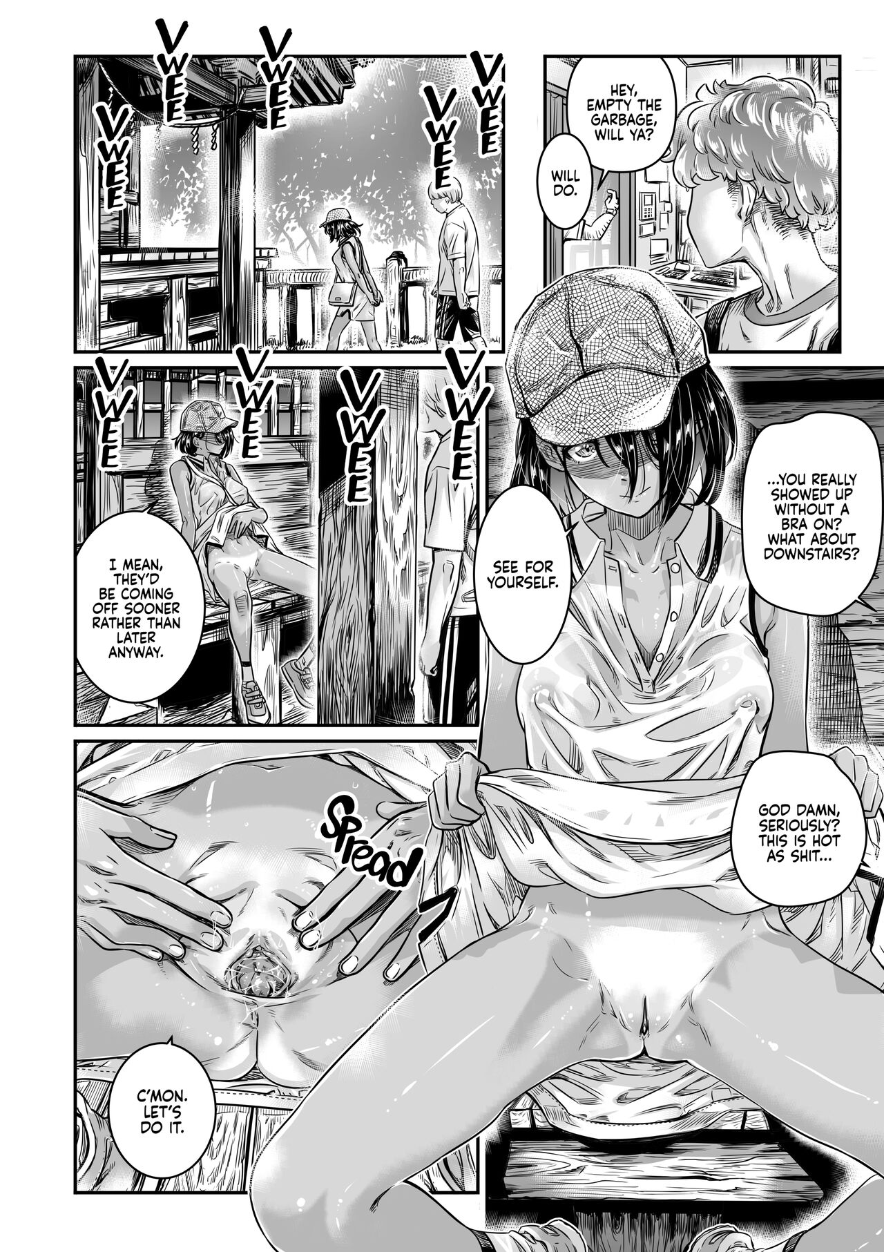The Tanlined Town Bike Has Set Her Perverted Exhibitionist Sights on Her Virgin Senpai page 9